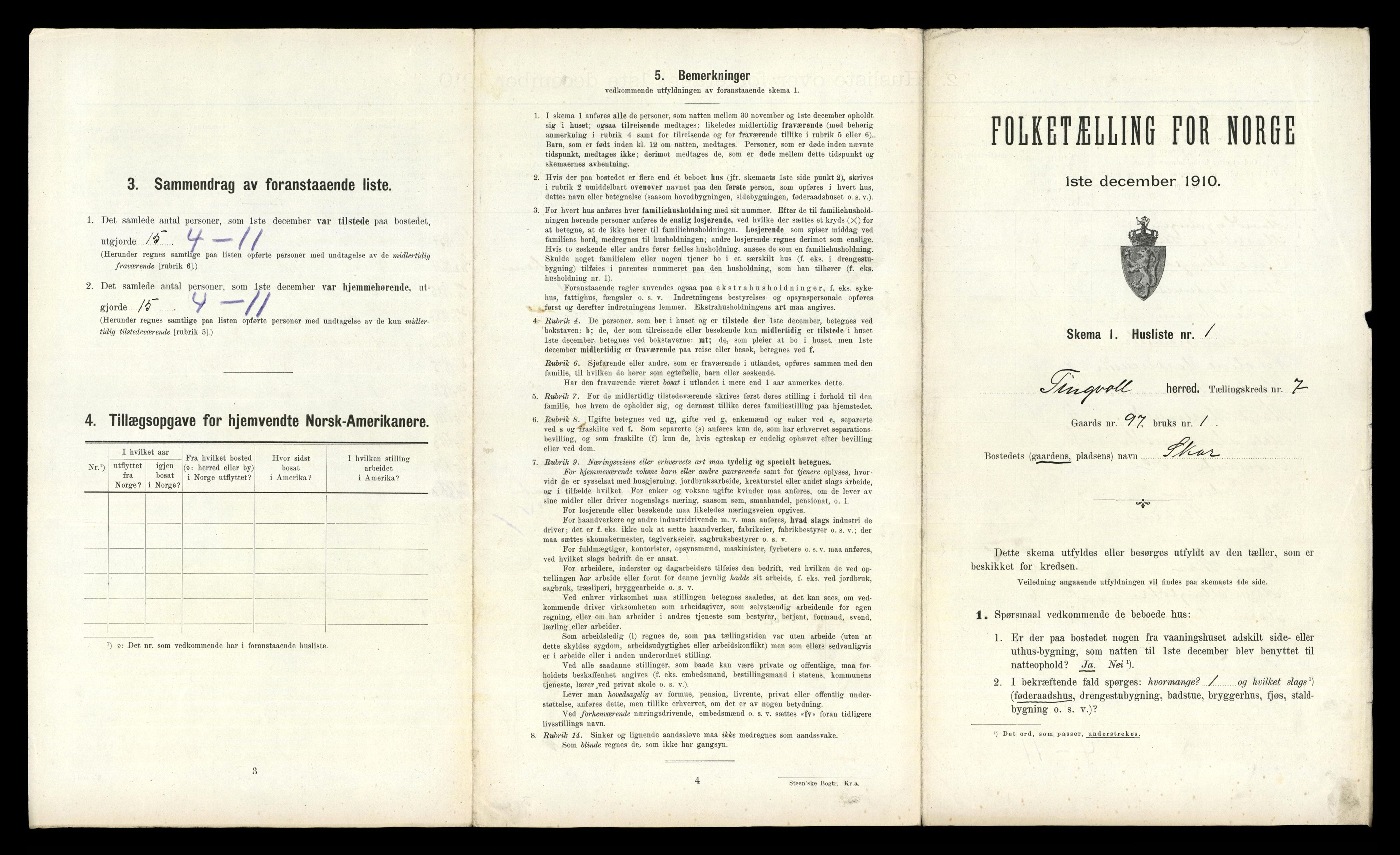 RA, Folketelling 1910 for 1560 Tingvoll herred, 1910, s. 717