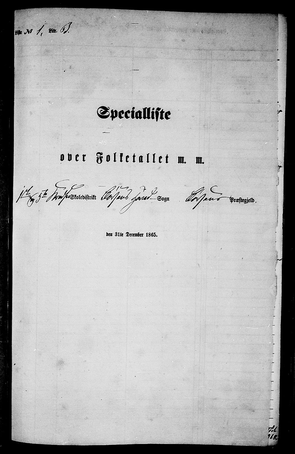 RA, Folketelling 1865 for 1658P Børsa prestegjeld, 1865, s. 24