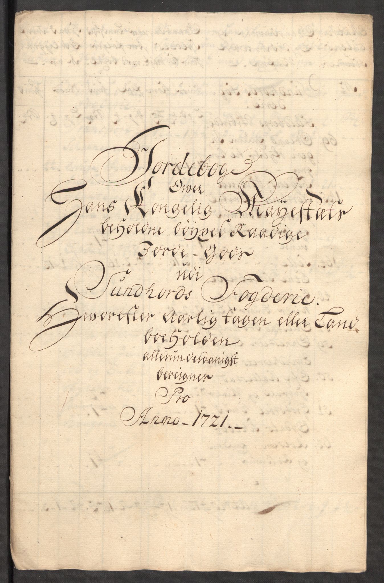 Rentekammeret inntil 1814, Reviderte regnskaper, Fogderegnskap, AV/RA-EA-4092/R48/L3000: Fogderegnskap Sunnhordland og Hardanger, 1721, s. 105