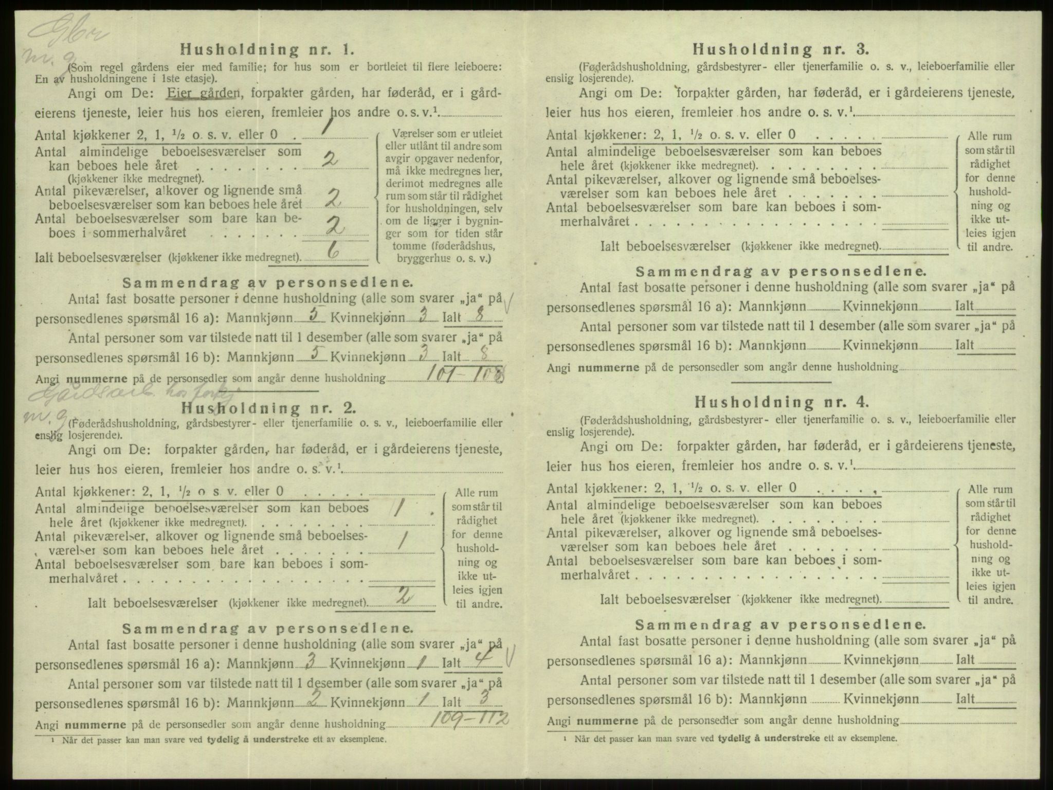 SAB, Folketelling 1920 for 1443 Eid herred, 1920, s. 202