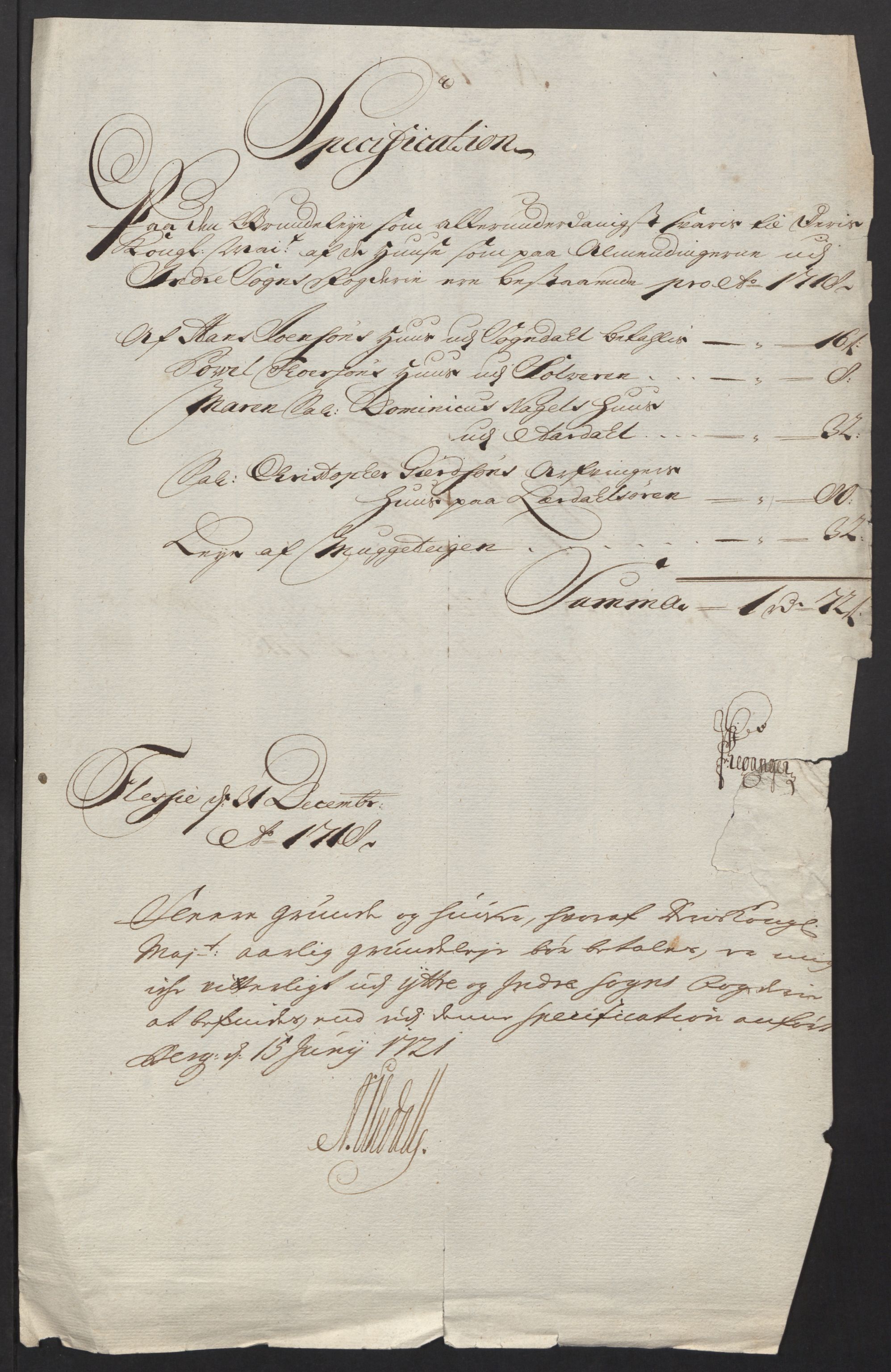 Rentekammeret inntil 1814, Reviderte regnskaper, Fogderegnskap, RA/EA-4092/R52/L3321: Fogderegnskap Sogn, 1717-1718, s. 690