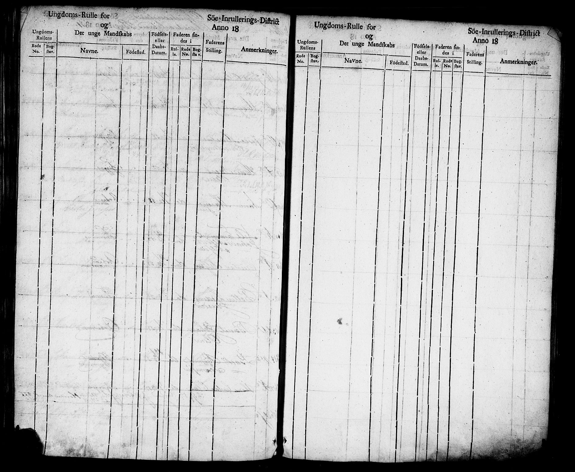 Kristiansand mønstringskrets, SAK/2031-0015/F/Fa/L0001: Ungdomsrulle Kristiansand by nr 1-3616, H-1, 1824-1851, s. 153