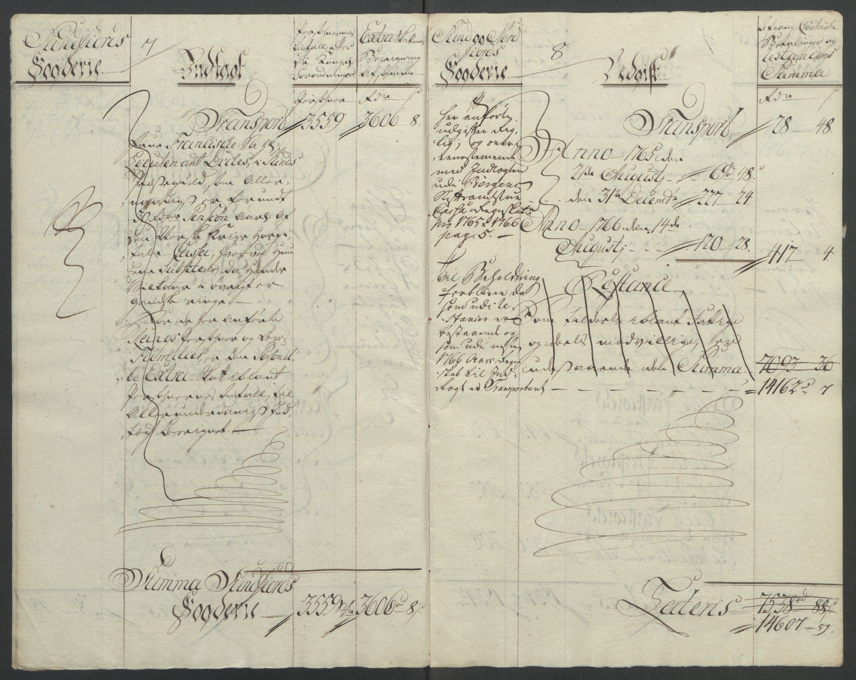 Rentekammeret inntil 1814, Reviderte regnskaper, Fogderegnskap, AV/RA-EA-4092/R53/L3550: Ekstraskatten Sunn- og Nordfjord, 1762-1771, s. 140
