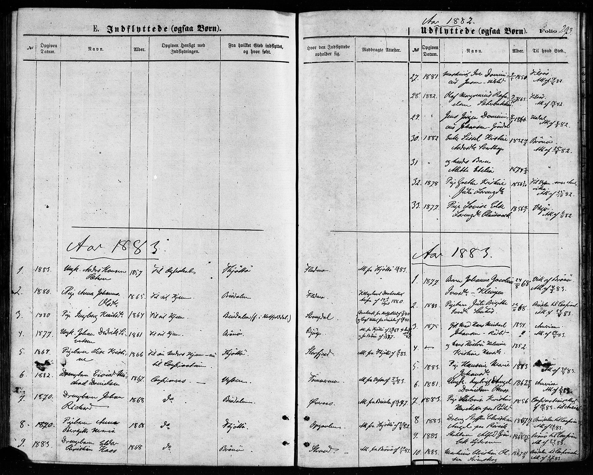 Ministerialprotokoller, klokkerbøker og fødselsregistre - Nordland, SAT/A-1459/814/L0225: Ministerialbok nr. 814A06, 1875-1885, s. 293