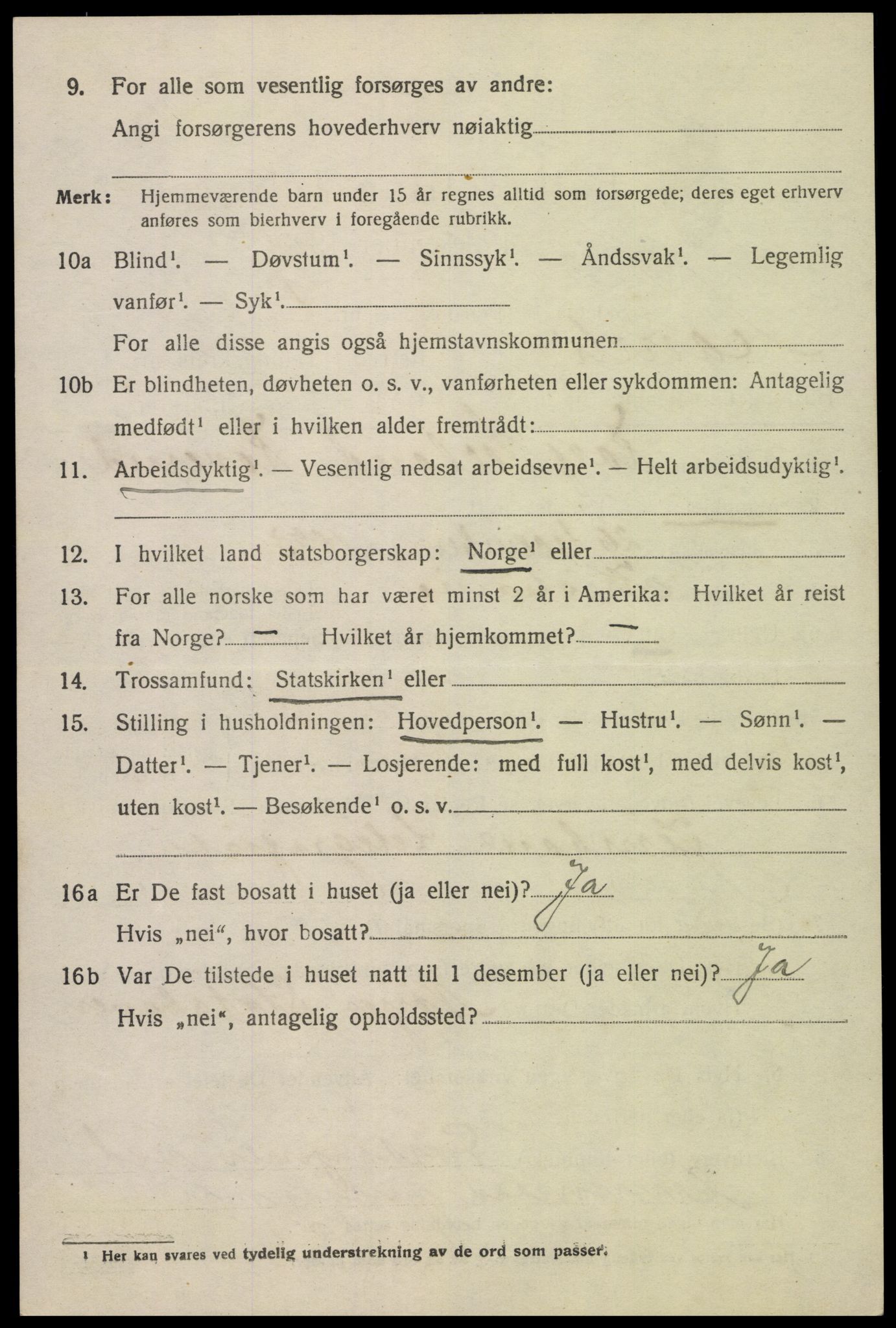 SAK, Folketelling 1920 for 0929 Åmli herred, 1920, s. 2704