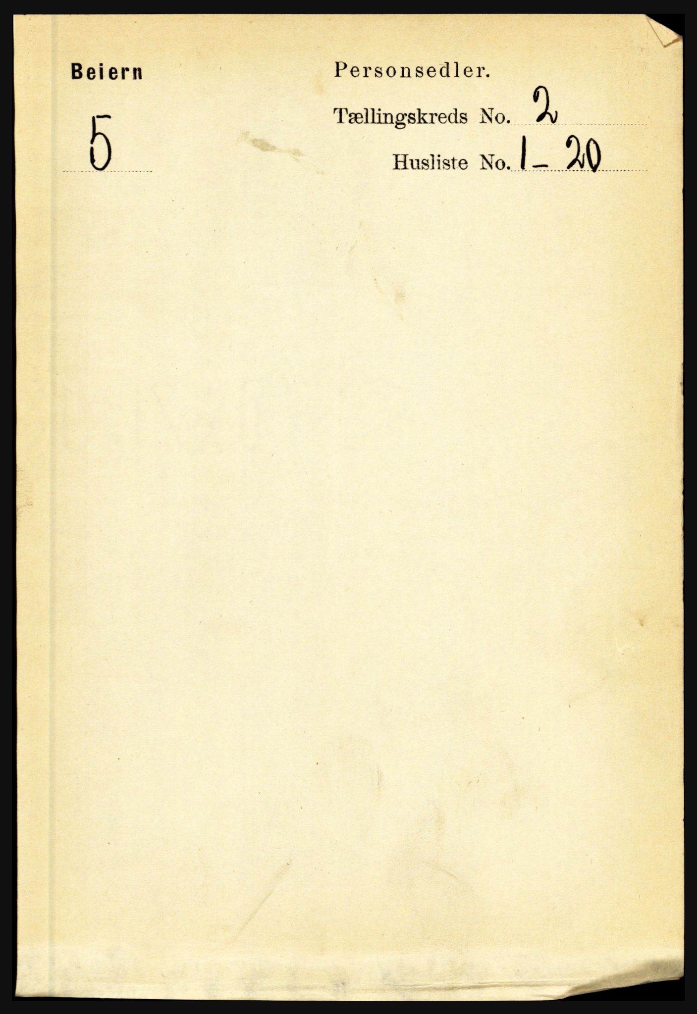 RA, Folketelling 1891 for 1839 Beiarn herred, 1891, s. 384