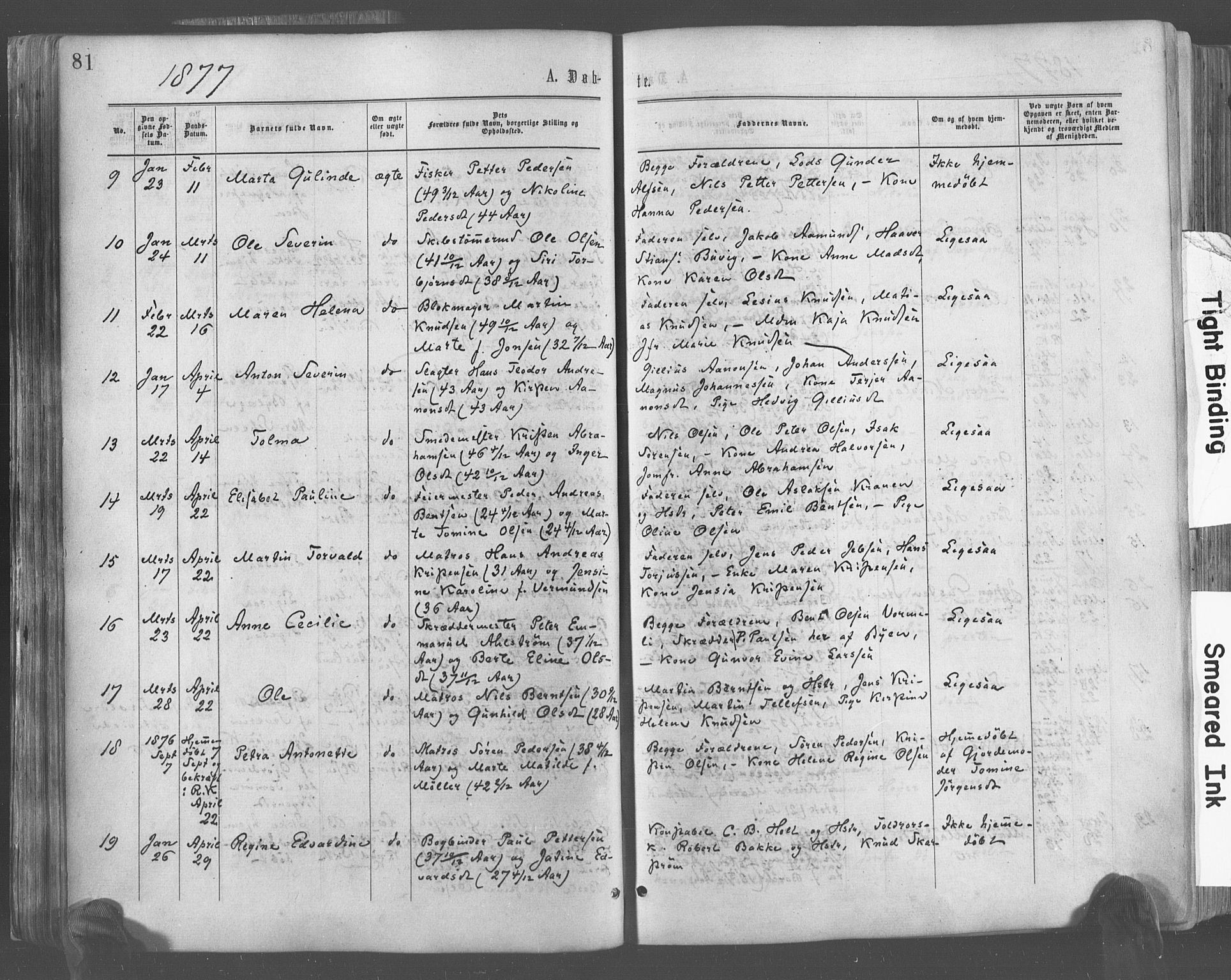 Risør sokneprestkontor, AV/SAK-1111-0035/F/Fa/L0004: Ministerialbok nr. A 4, 1865-1882, s. 81