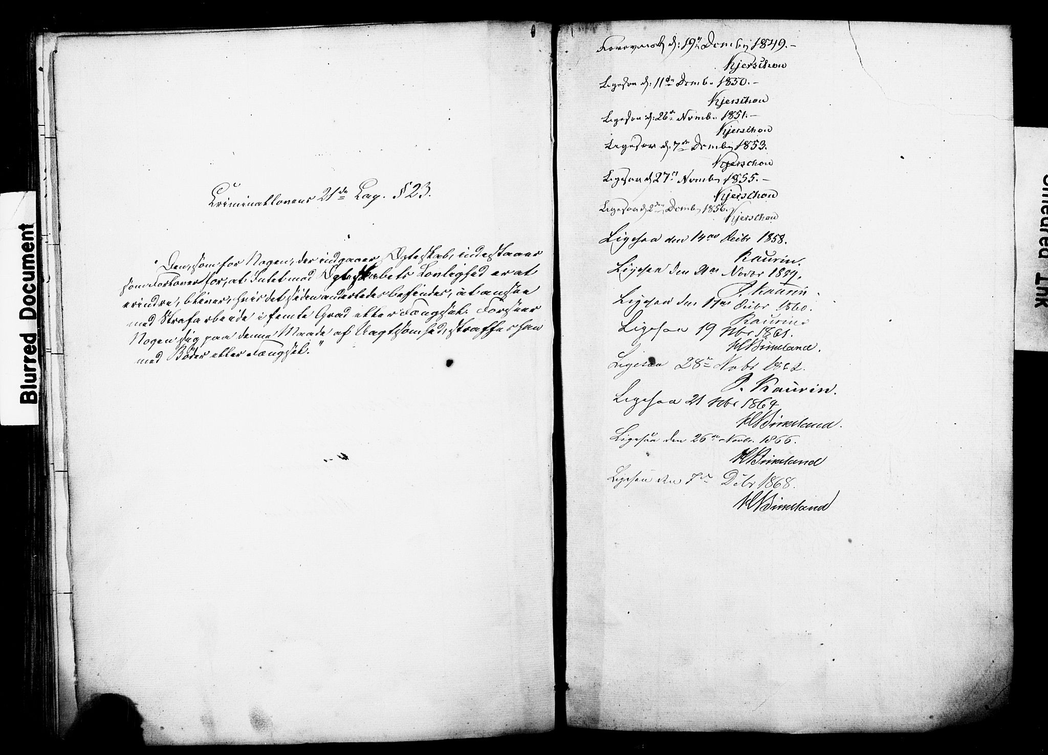 Nykirken Sokneprestembete, SAB/A-77101: Forlovererklæringer nr. II.5.3, 1846-1872