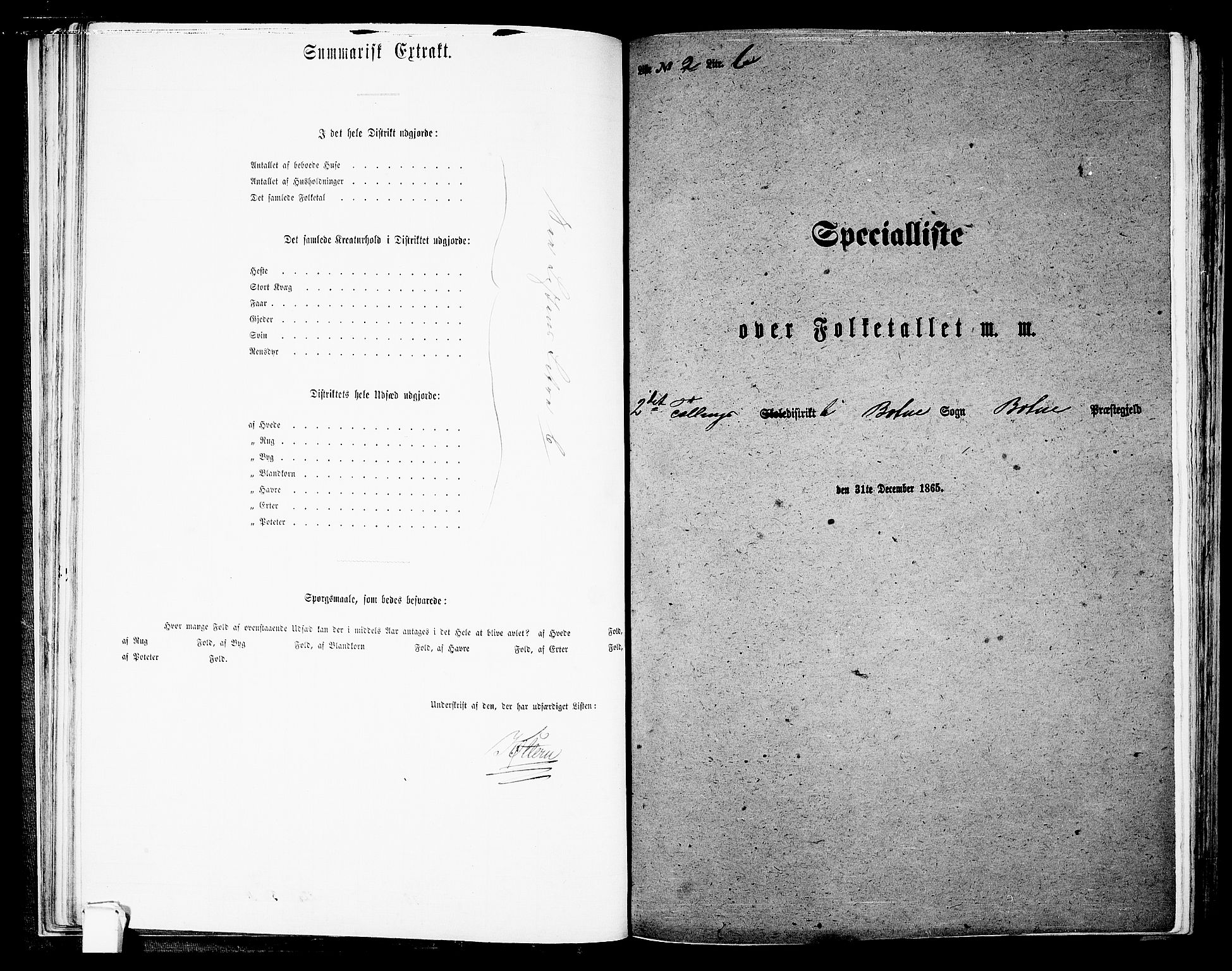 RA, Folketelling 1865 for 0715L Botne prestegjeld, Botne sokn og Hillestad sokn, 1865, s. 45