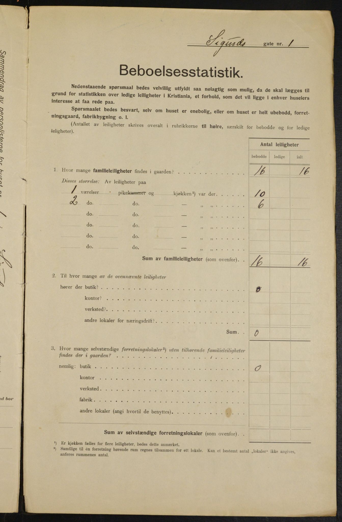 OBA, Kommunal folketelling 1.2.1915 for Kristiania, 1915, s. 94640