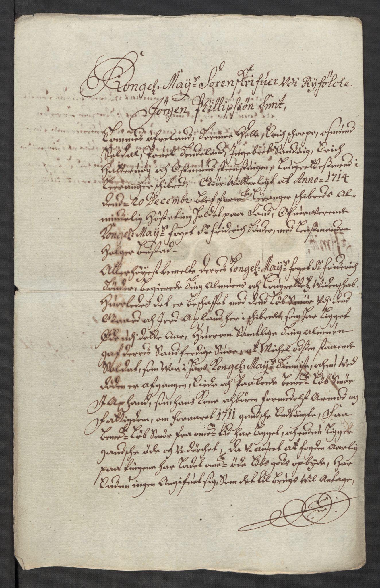 Rentekammeret inntil 1814, Reviderte regnskaper, Fogderegnskap, AV/RA-EA-4092/R47/L2867: Fogderegnskap Ryfylke, 1714, s. 267