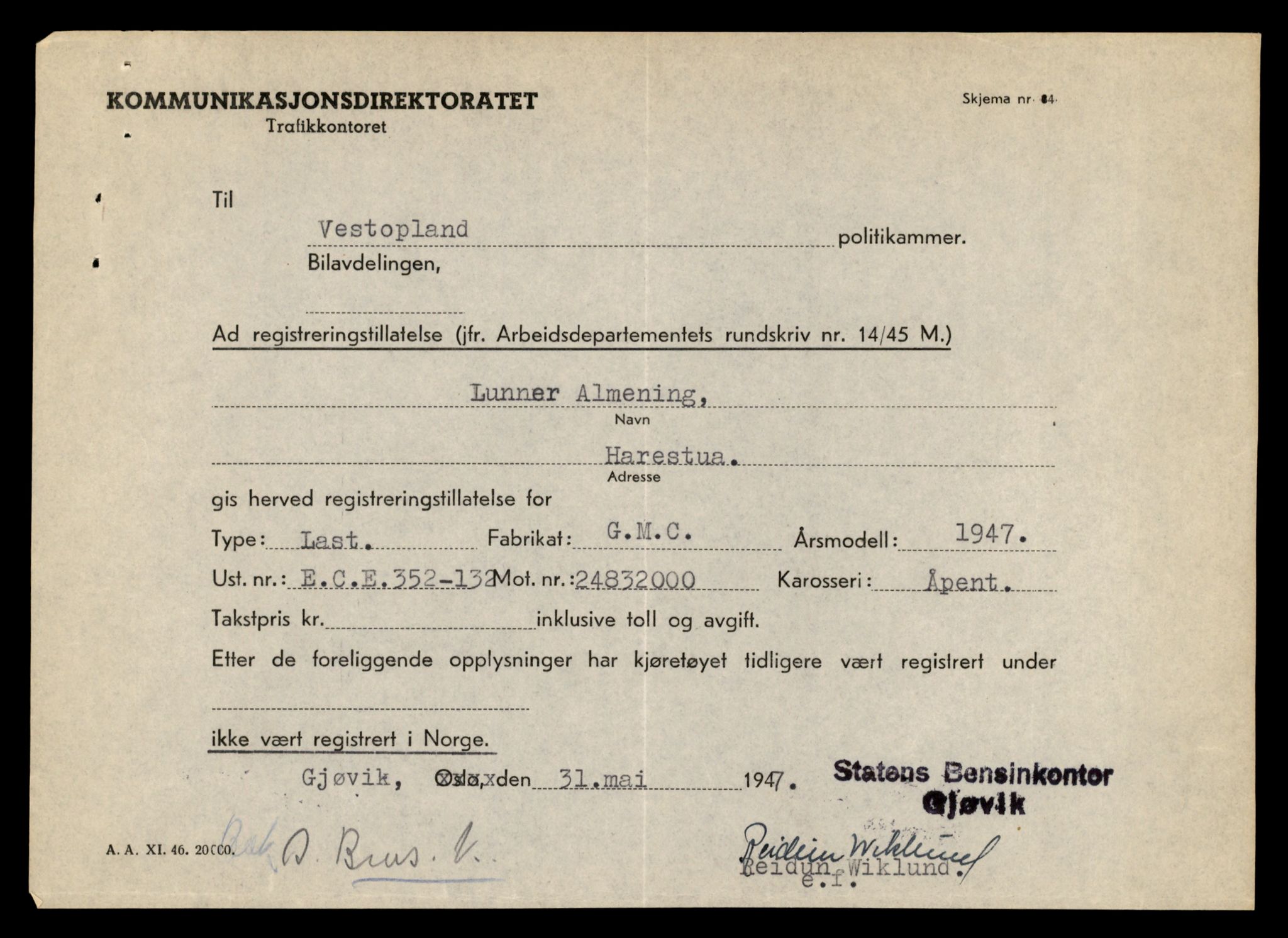 Møre og Romsdal vegkontor - Ålesund trafikkstasjon, AV/SAT-A-4099/F/Fe/L0035: Registreringskort for kjøretøy T 12653 - T 12829, 1927-1998, s. 2370