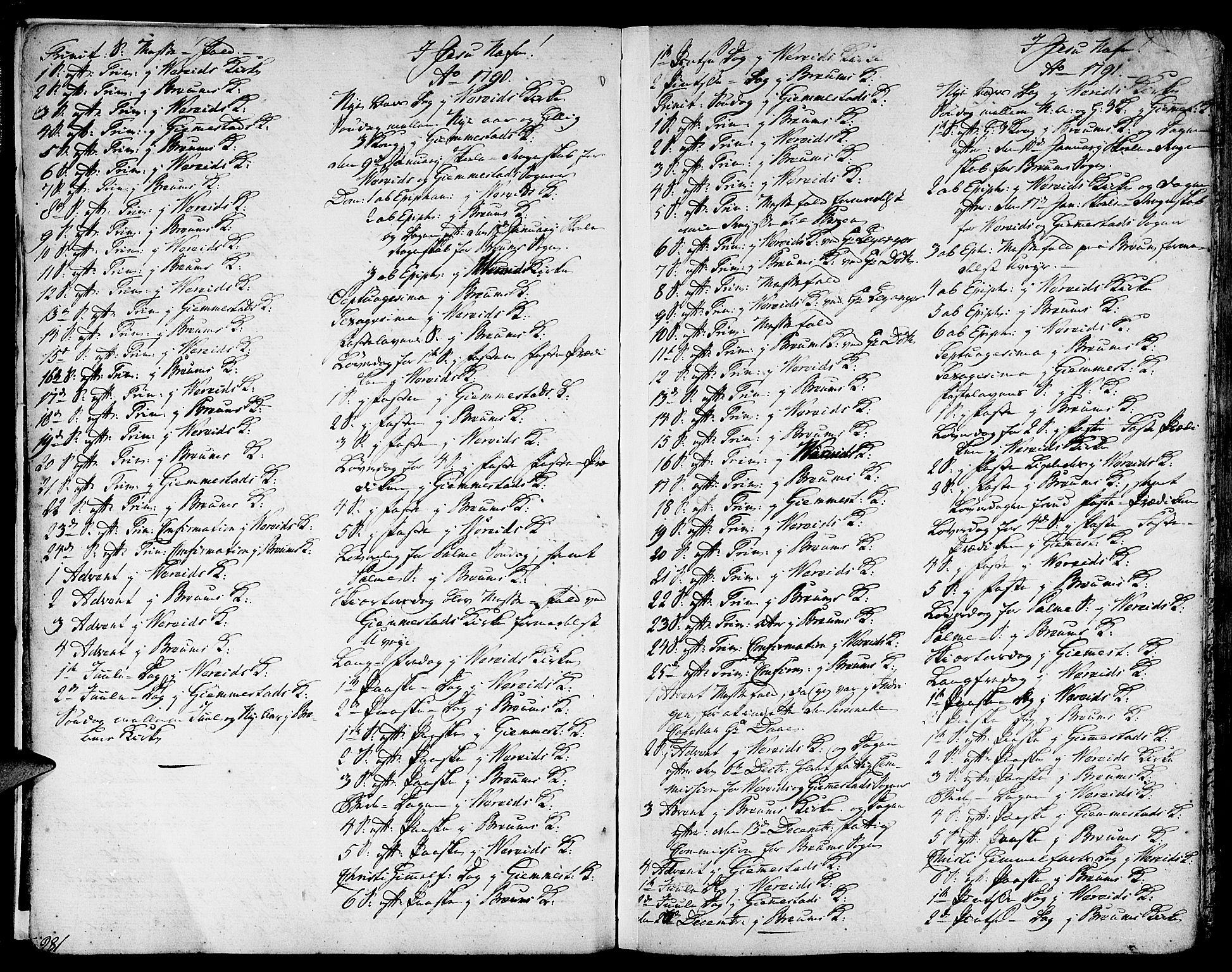 Gloppen sokneprestembete, AV/SAB-A-80101/H/Haa/Haaa/L0005: Ministerialbok nr. A 5, 1785-1815