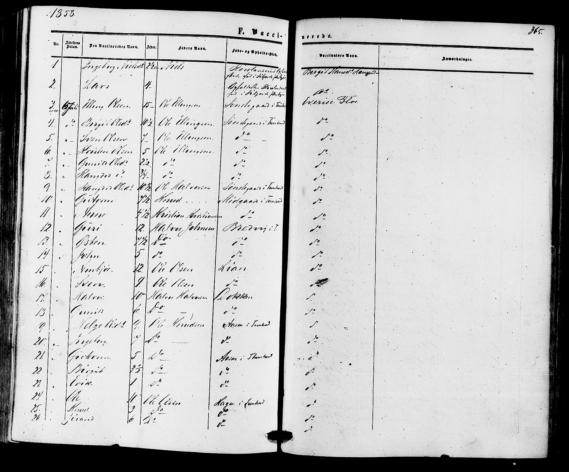 Nore kirkebøker, AV/SAKO-A-238/F/Fa/L0003: Ministerialbok nr. I 3, 1858-1866, s. 365