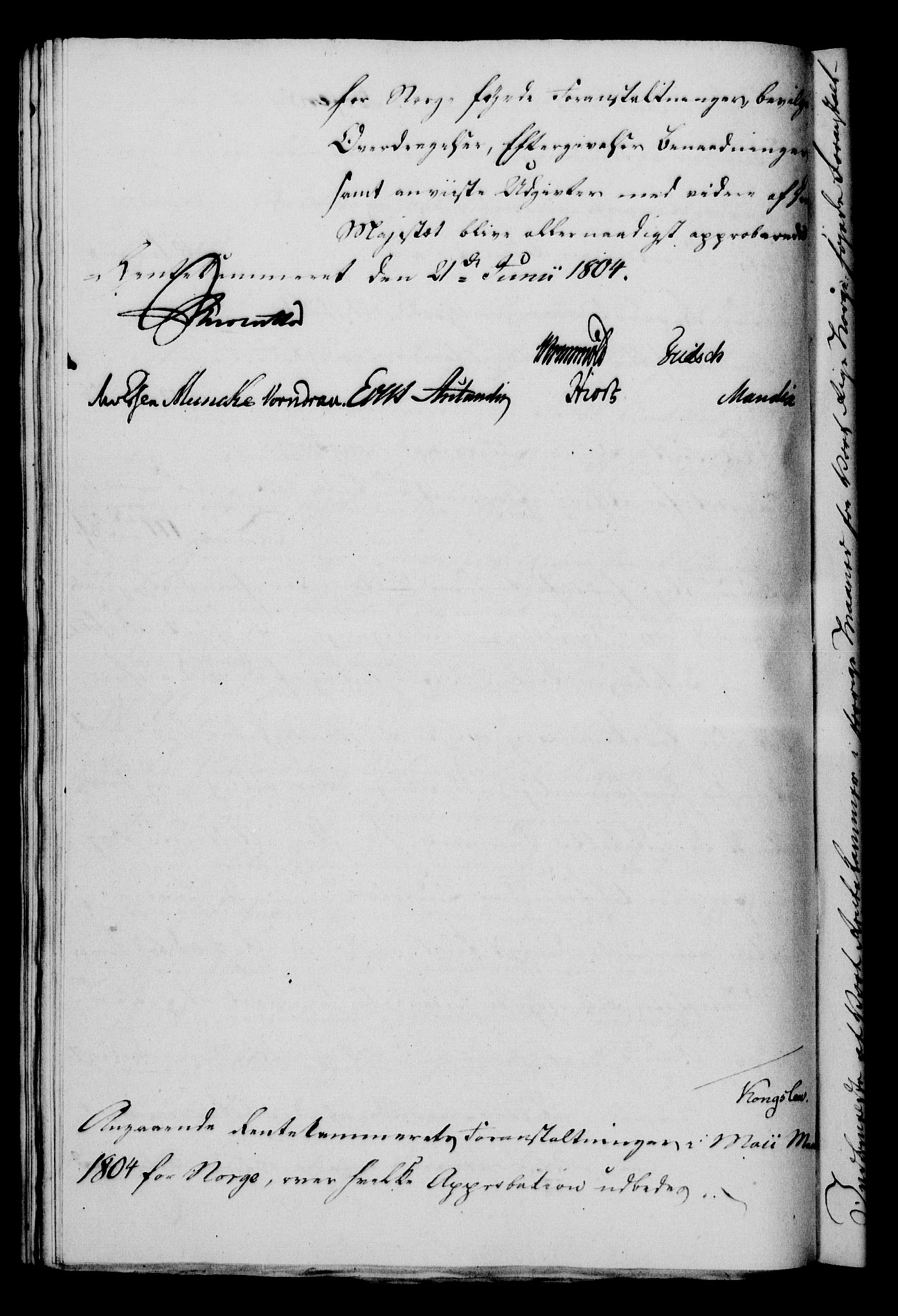 Rentekammeret, Kammerkanselliet, RA/EA-3111/G/Gf/Gfa/L0086: Norsk relasjons- og resolusjonsprotokoll (merket RK 52.86), 1804, s. 601