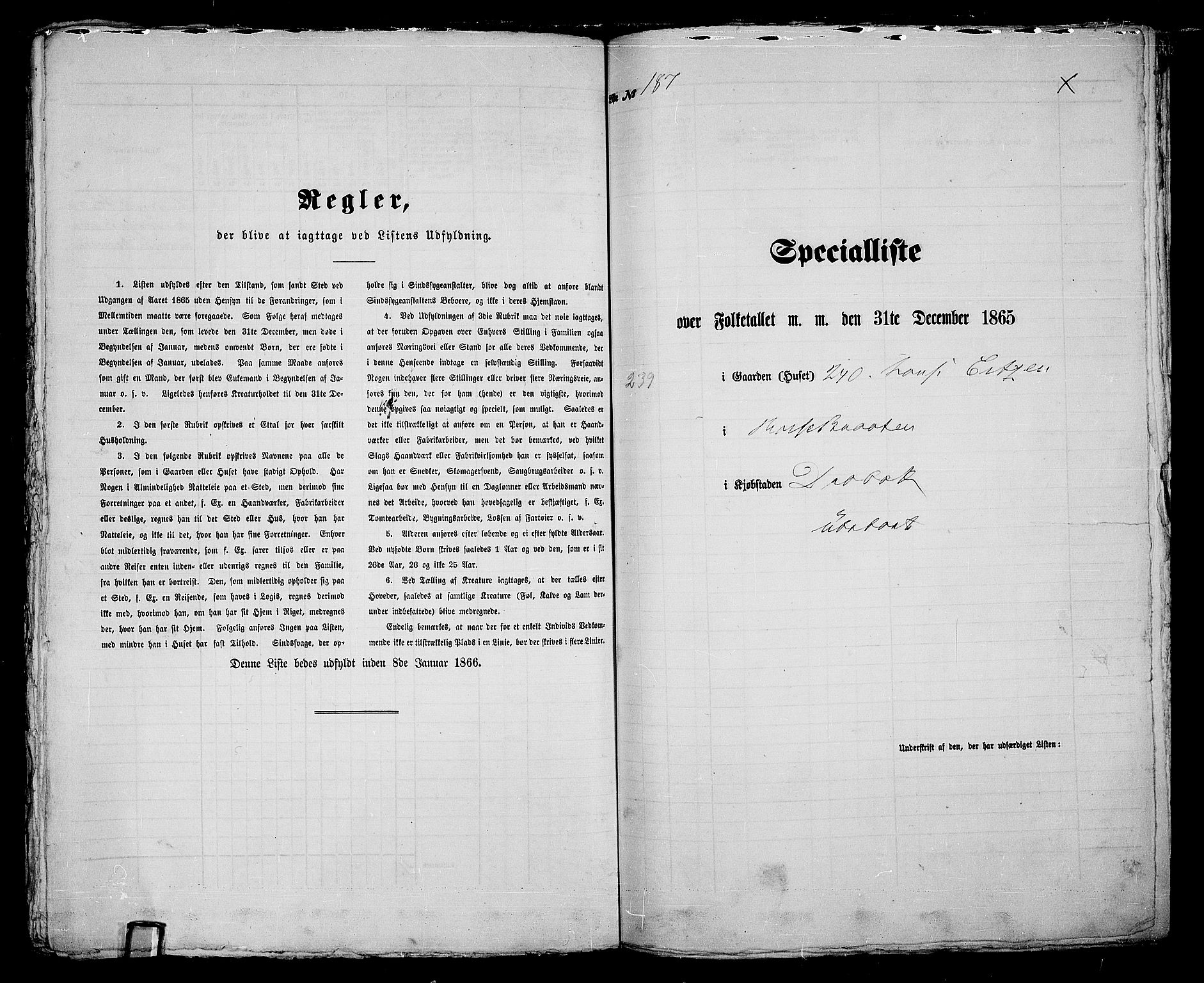 RA, Folketelling 1865 for 0203B Drøbak prestegjeld, Drøbak kjøpstad, 1865, s. 379