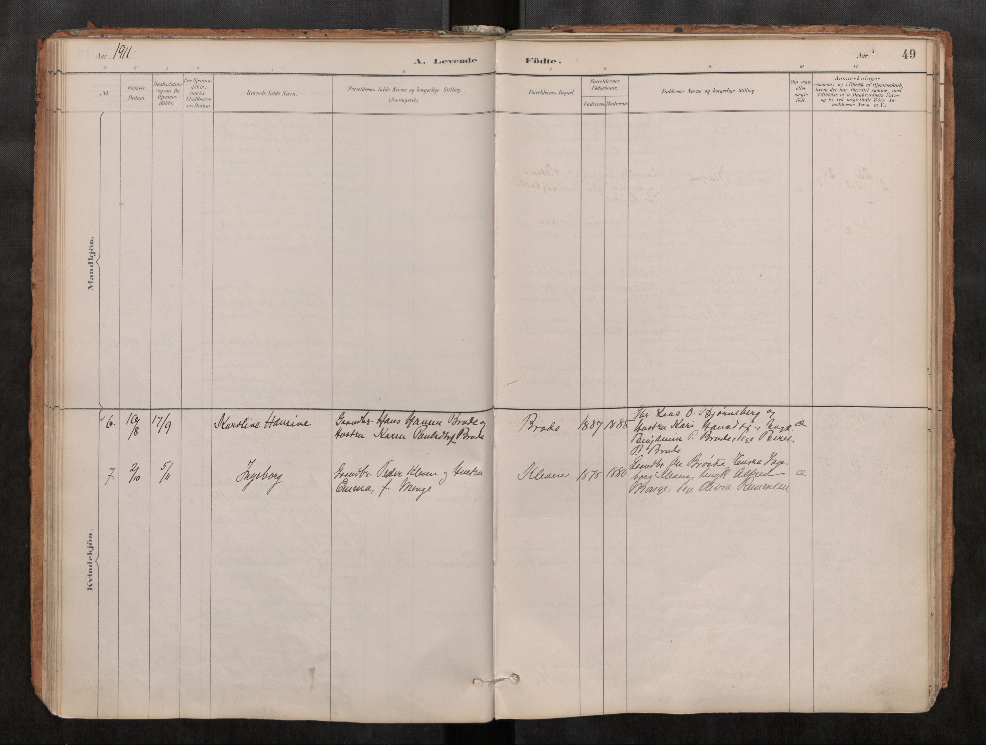 Ministerialprotokoller, klokkerbøker og fødselsregistre - Møre og Romsdal, AV/SAT-A-1454/546/L0599: Ministerialbok nr. 546A03, 1882-1920, s. 49