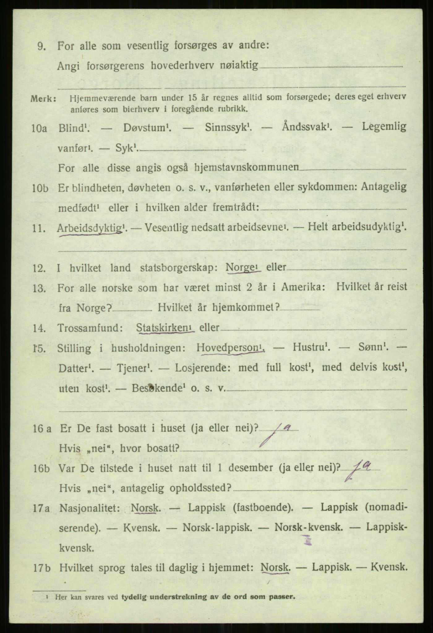 SATØ, Folketelling 1920 for 1935 Helgøy herred, 1920, s. 1394