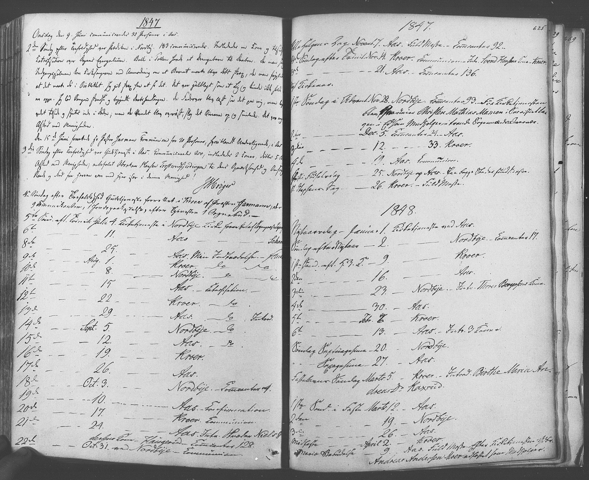 Ås prestekontor Kirkebøker, AV/SAO-A-10894/F/Fa/L0006: Ministerialbok nr. I 6, 1841-1853, s. 624-625