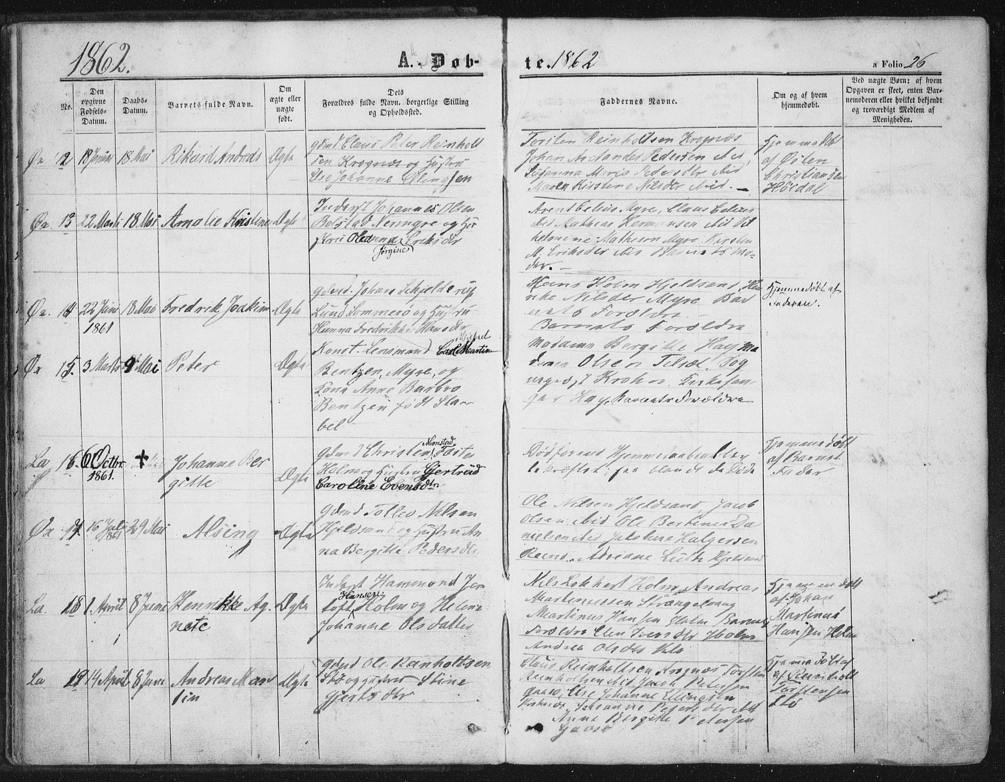 Ministerialprotokoller, klokkerbøker og fødselsregistre - Nordland, AV/SAT-A-1459/893/L1333: Ministerialbok nr. 893A06, 1858-1866, s. 26
