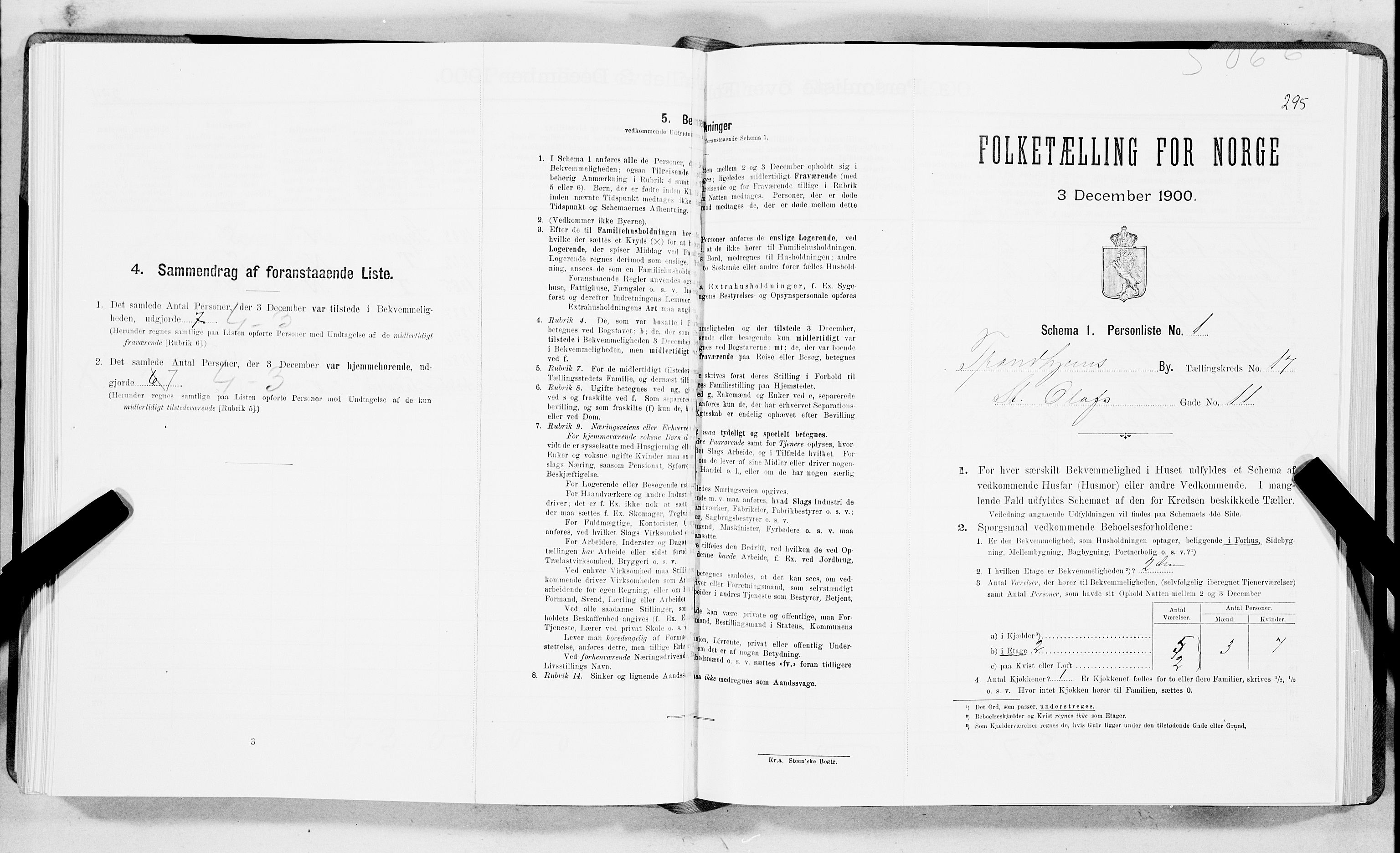 SAT, Folketelling 1900 for 1601 Trondheim kjøpstad, 1900, s. 2834