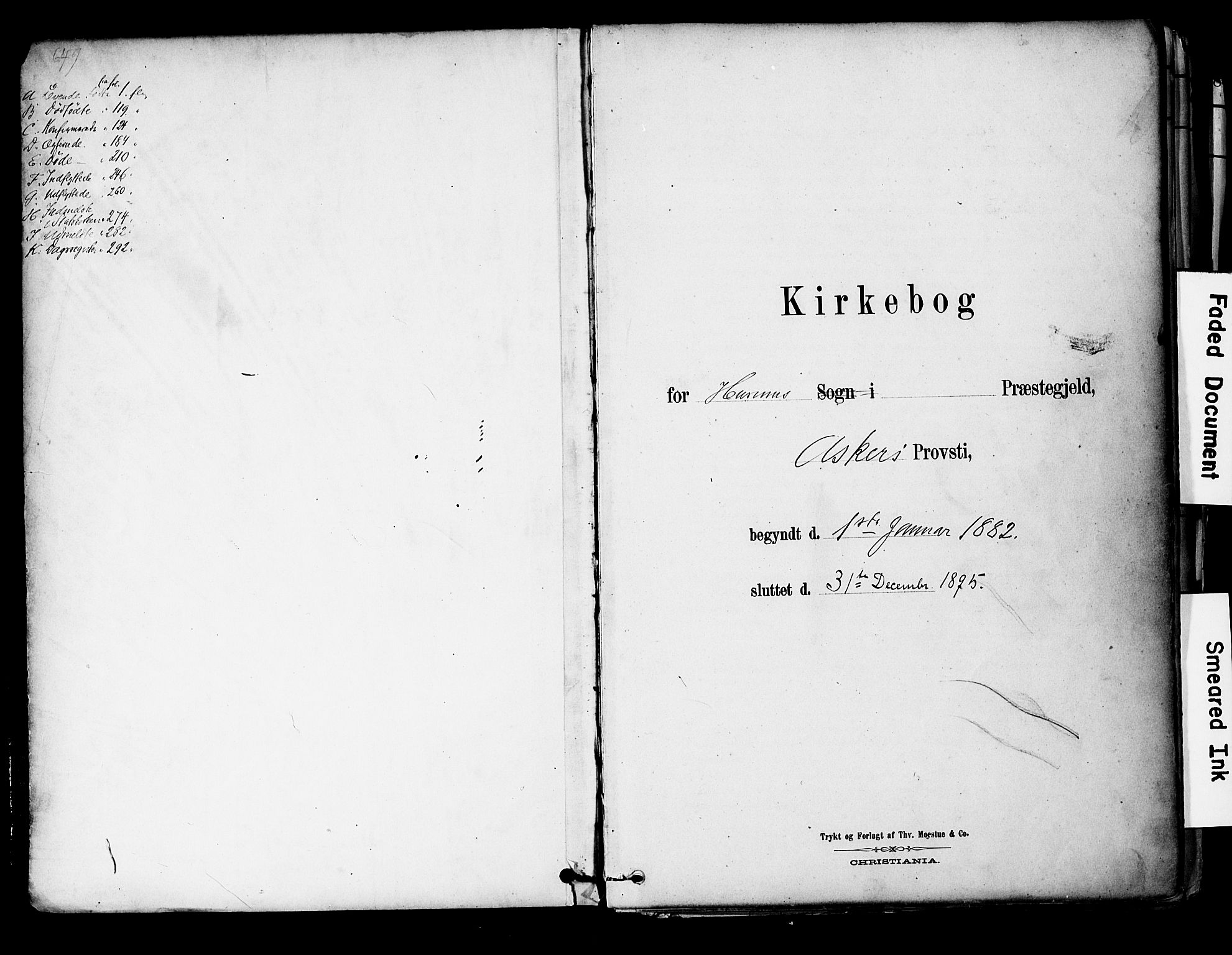 Hurum kirkebøker, SAKO/A-229/F/Fa/L0014: Ministerialbok nr. 14, 1882-1895