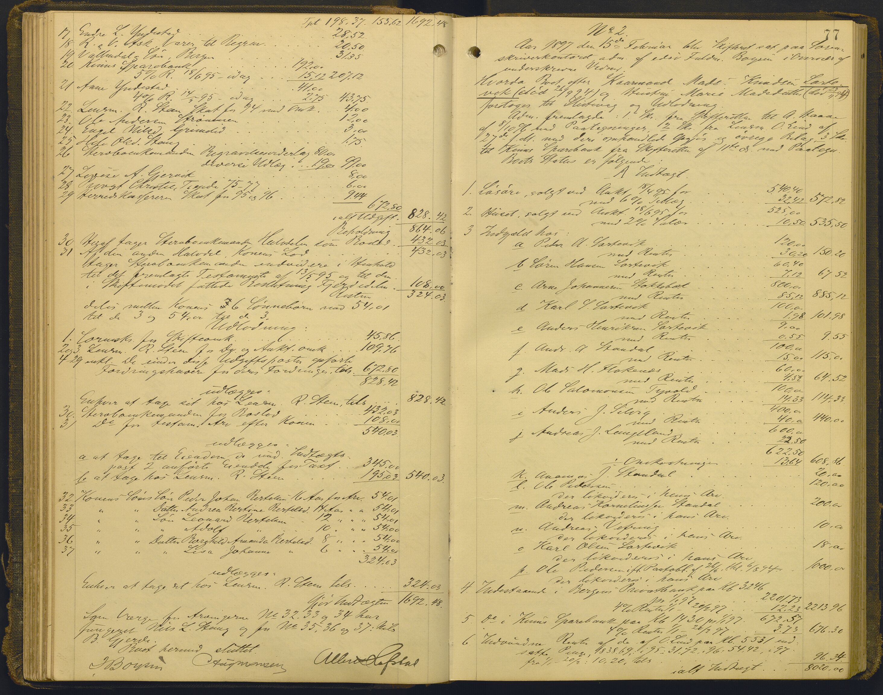 Sunnfjord tingrett, AV/SAB-A-3201/1/H/Hd/L0008: Skifteutlodningsprotokoll, 1894-1902, s. 76b-77a
