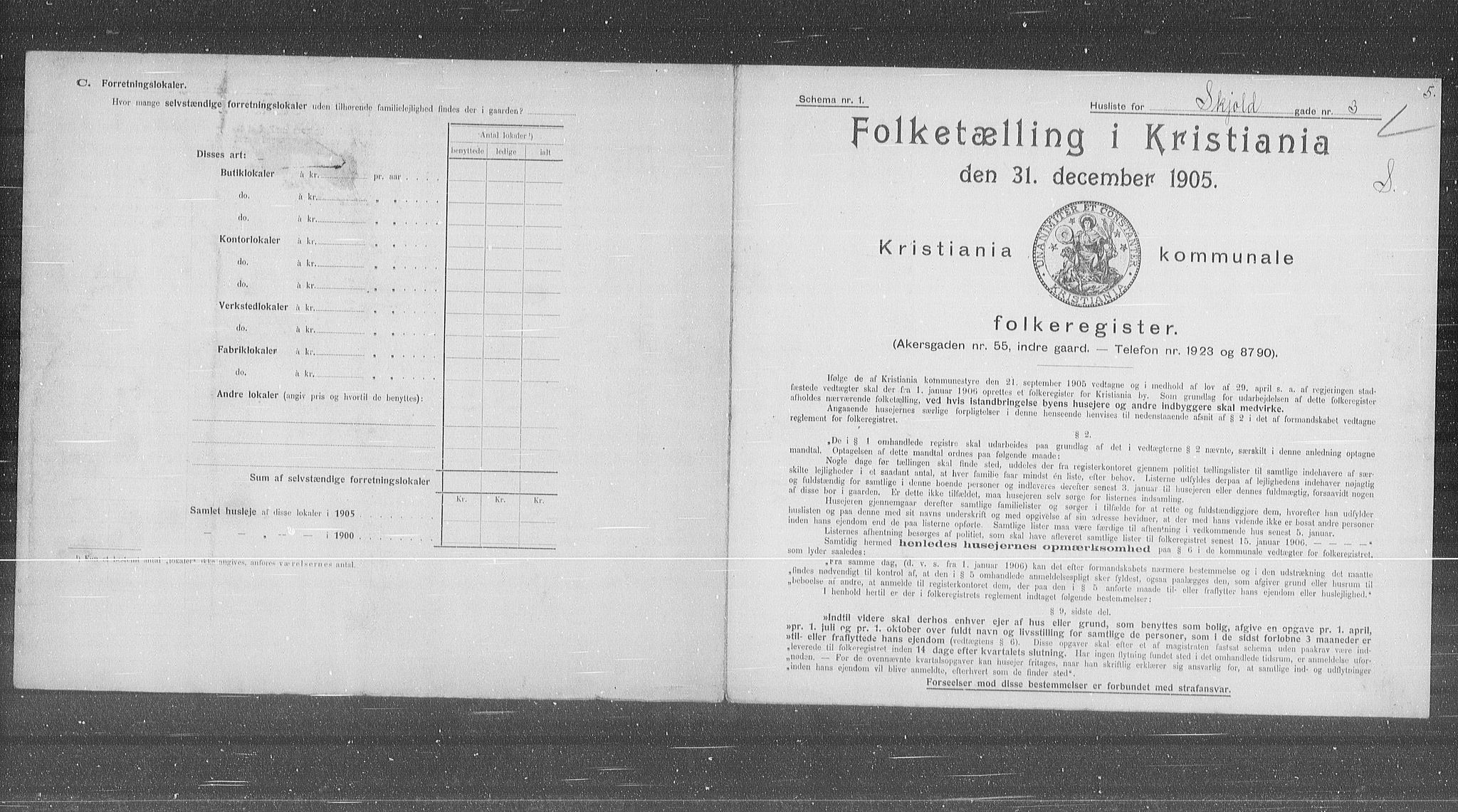 OBA, Kommunal folketelling 31.12.1905 for Kristiania kjøpstad, 1905, s. 49894