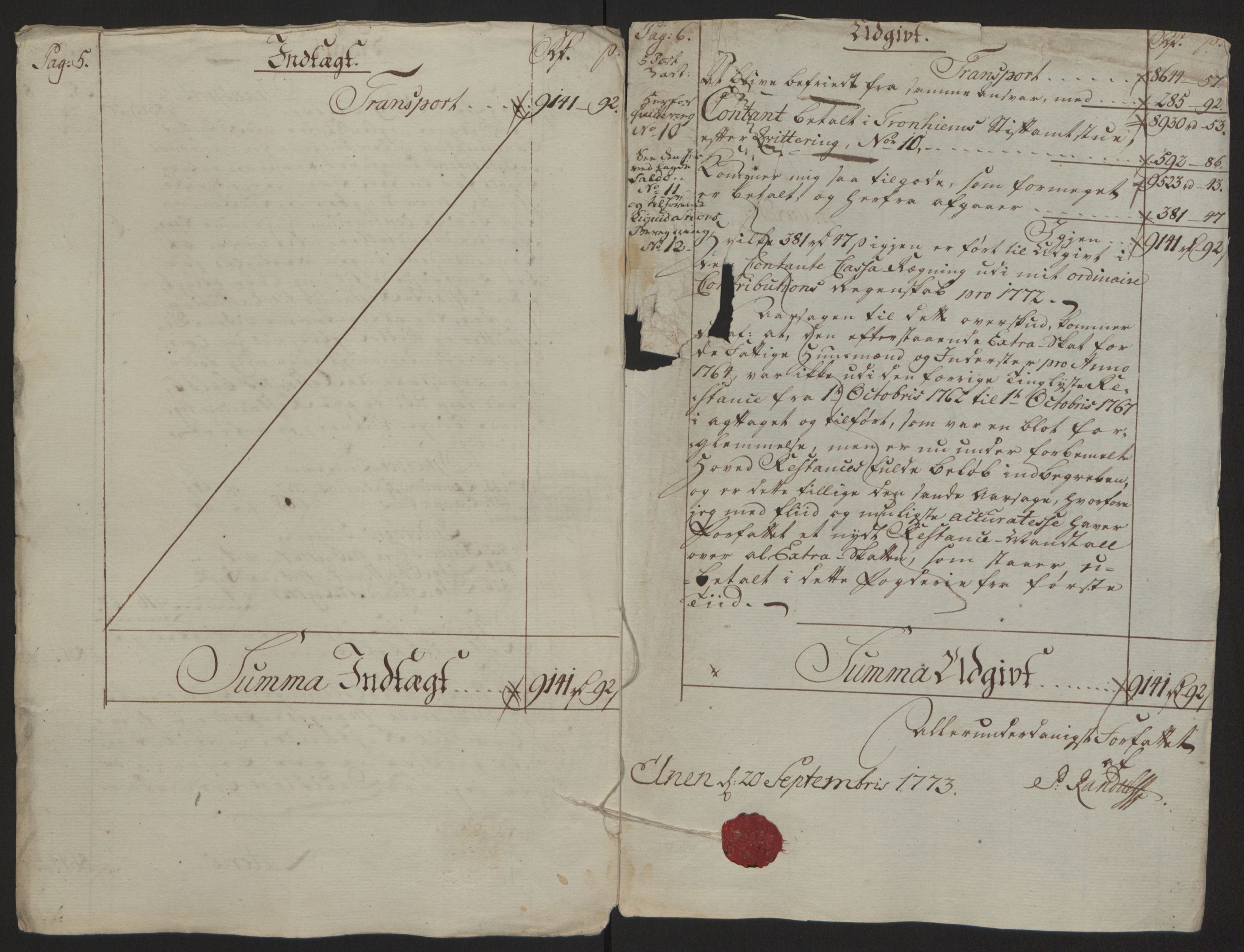 Rentekammeret inntil 1814, Reviderte regnskaper, Fogderegnskap, RA/EA-4092/R63/L4420: Ekstraskatten Inderøy, 1762-1772, s. 482