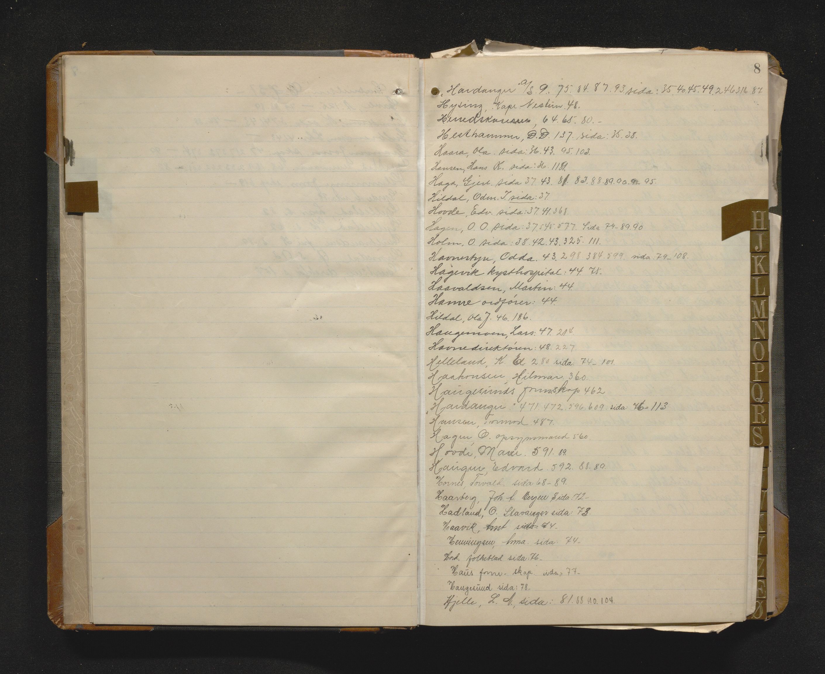 Odda kommune. Formannskapet, IKAH/1228-021/C/Ca/L0003: Postjournal, utgåande skriv, 1914-1918