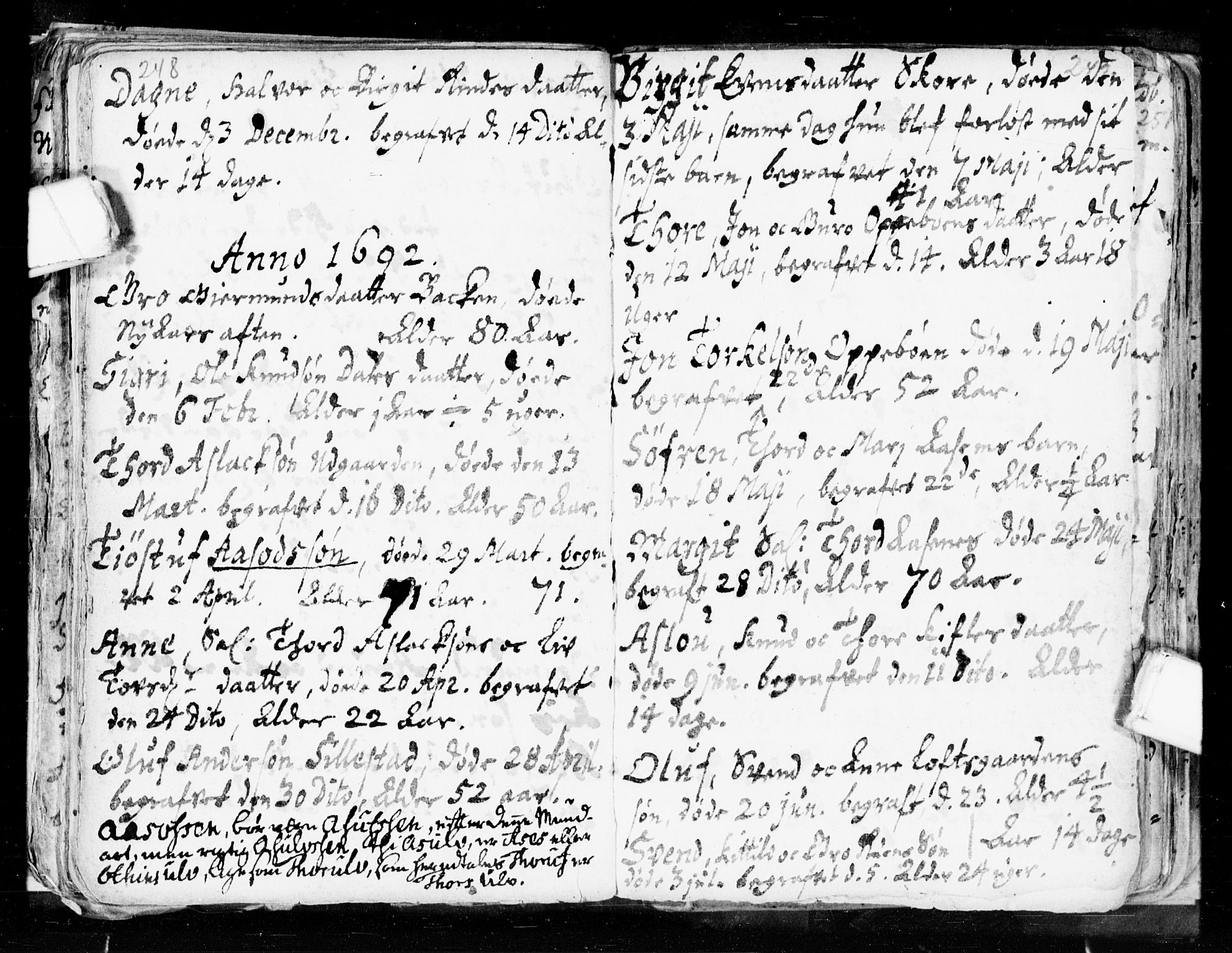 Seljord kirkebøker, AV/SAKO-A-20/F/Fa/L0002: Ministerialbok nr. I 2, 1689-1713, s. 248-249
