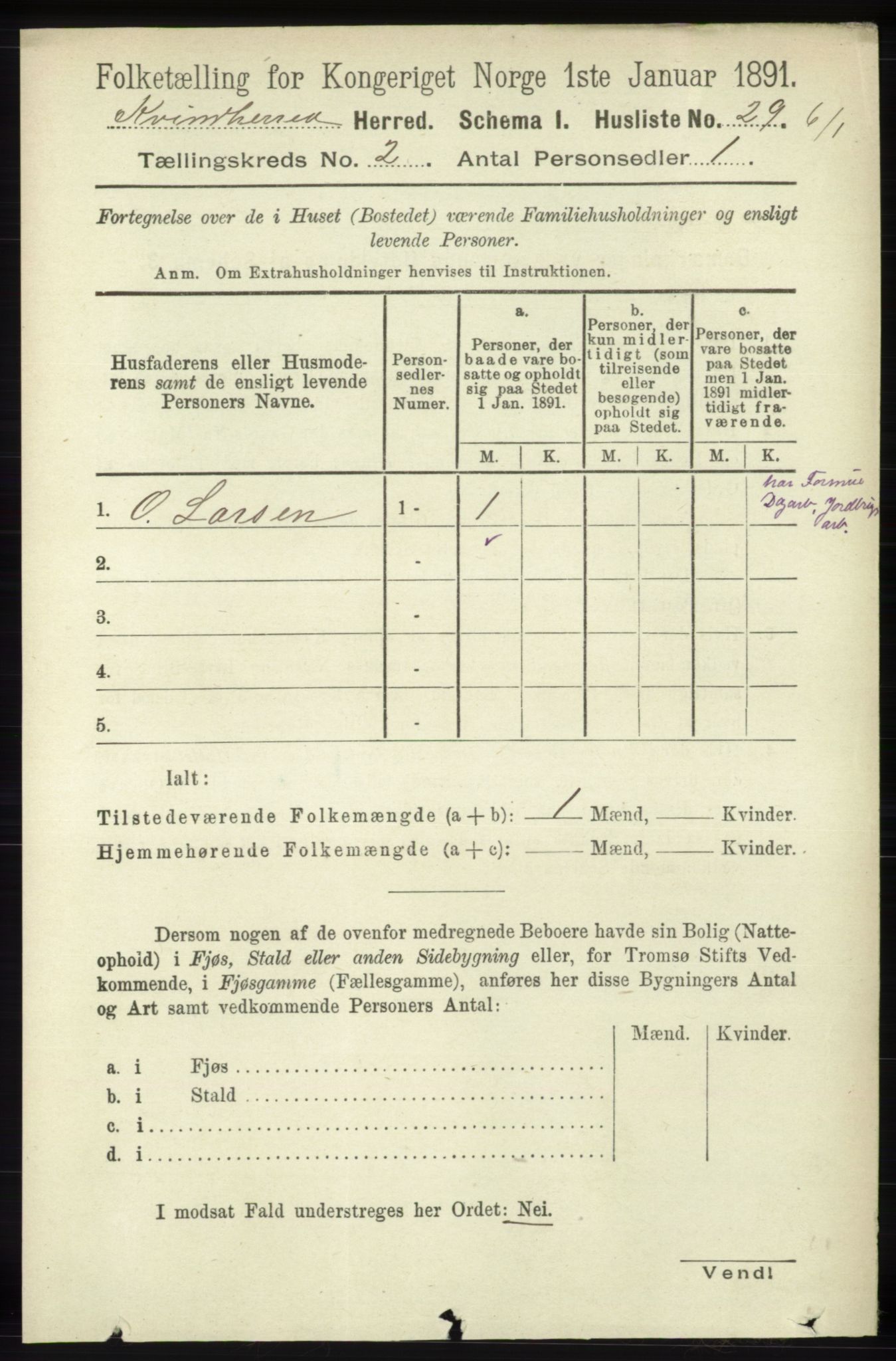 RA, Folketelling 1891 for 1224 Kvinnherad herred, 1891, s. 622