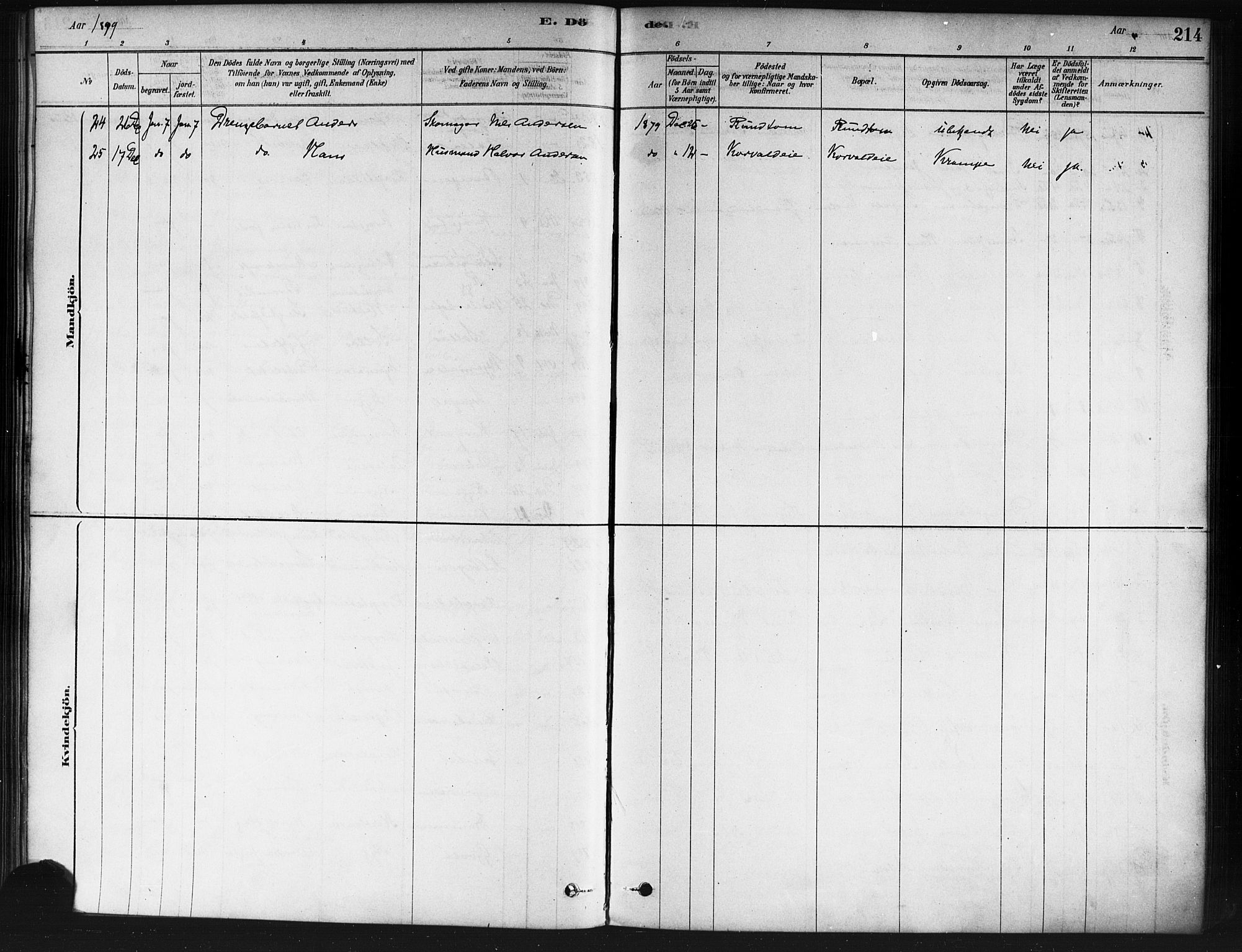 Nedre Eiker kirkebøker, AV/SAKO-A-612/F/Fa/L0002: Ministerialbok nr. 2, 1878-1885, s. 214