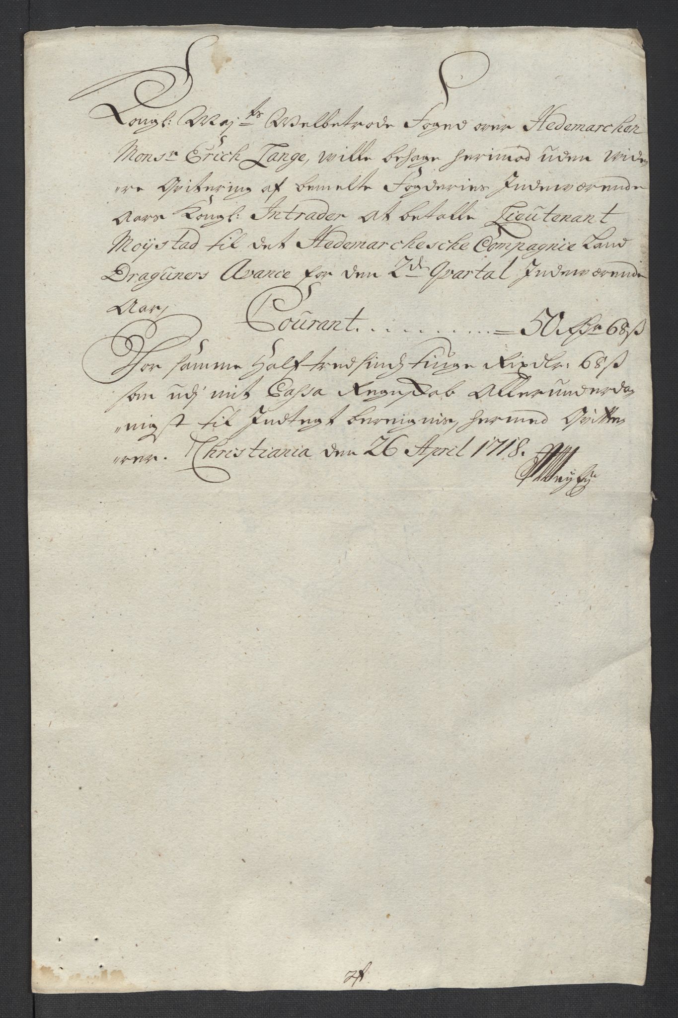 Rentekammeret inntil 1814, Reviderte regnskaper, Fogderegnskap, RA/EA-4092/R16/L1057: Fogderegnskap Hedmark, 1718, s. 364