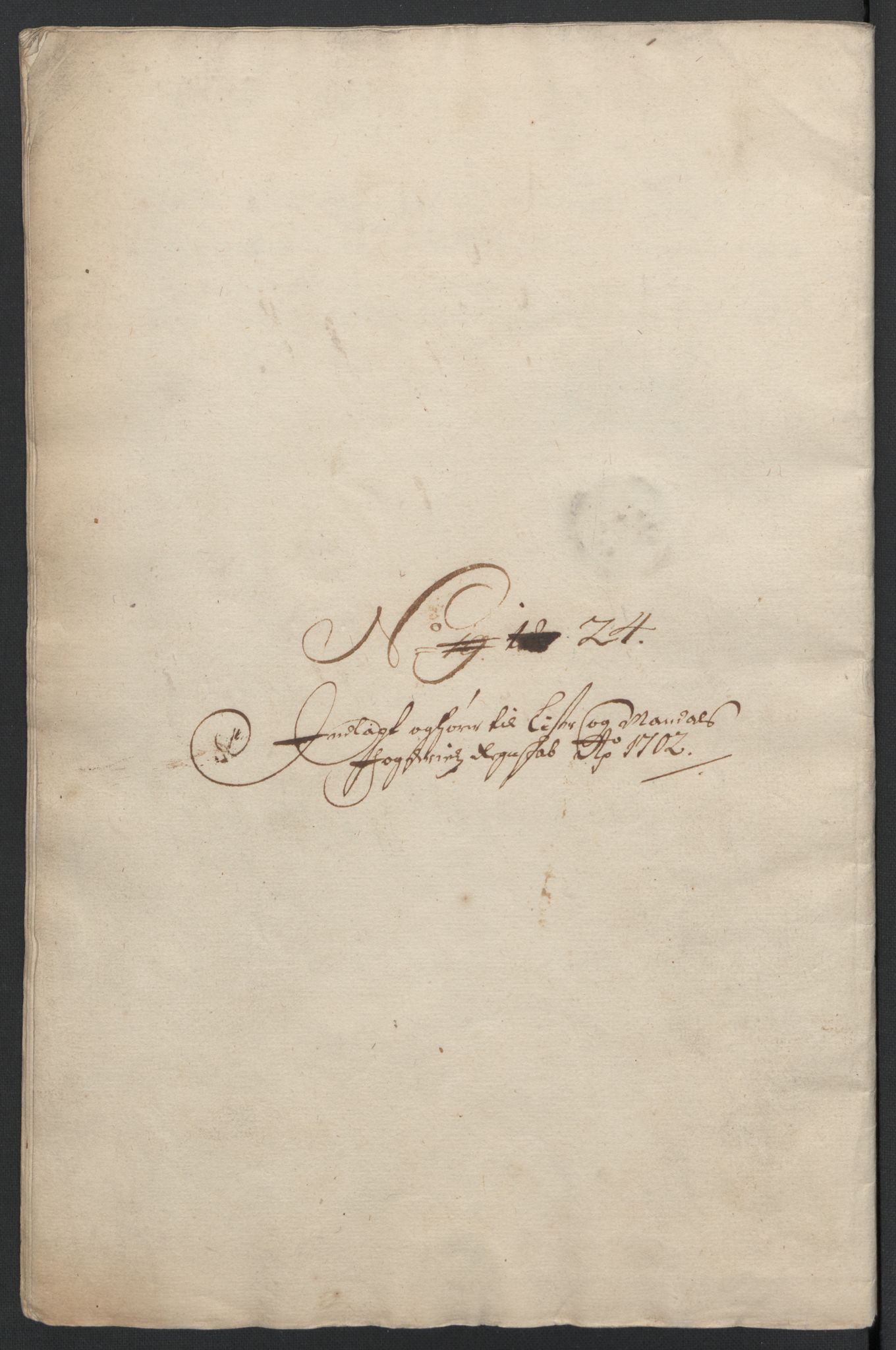 Rentekammeret inntil 1814, Reviderte regnskaper, Fogderegnskap, AV/RA-EA-4092/R43/L2549: Fogderegnskap Lista og Mandal, 1701-1702, s. 361