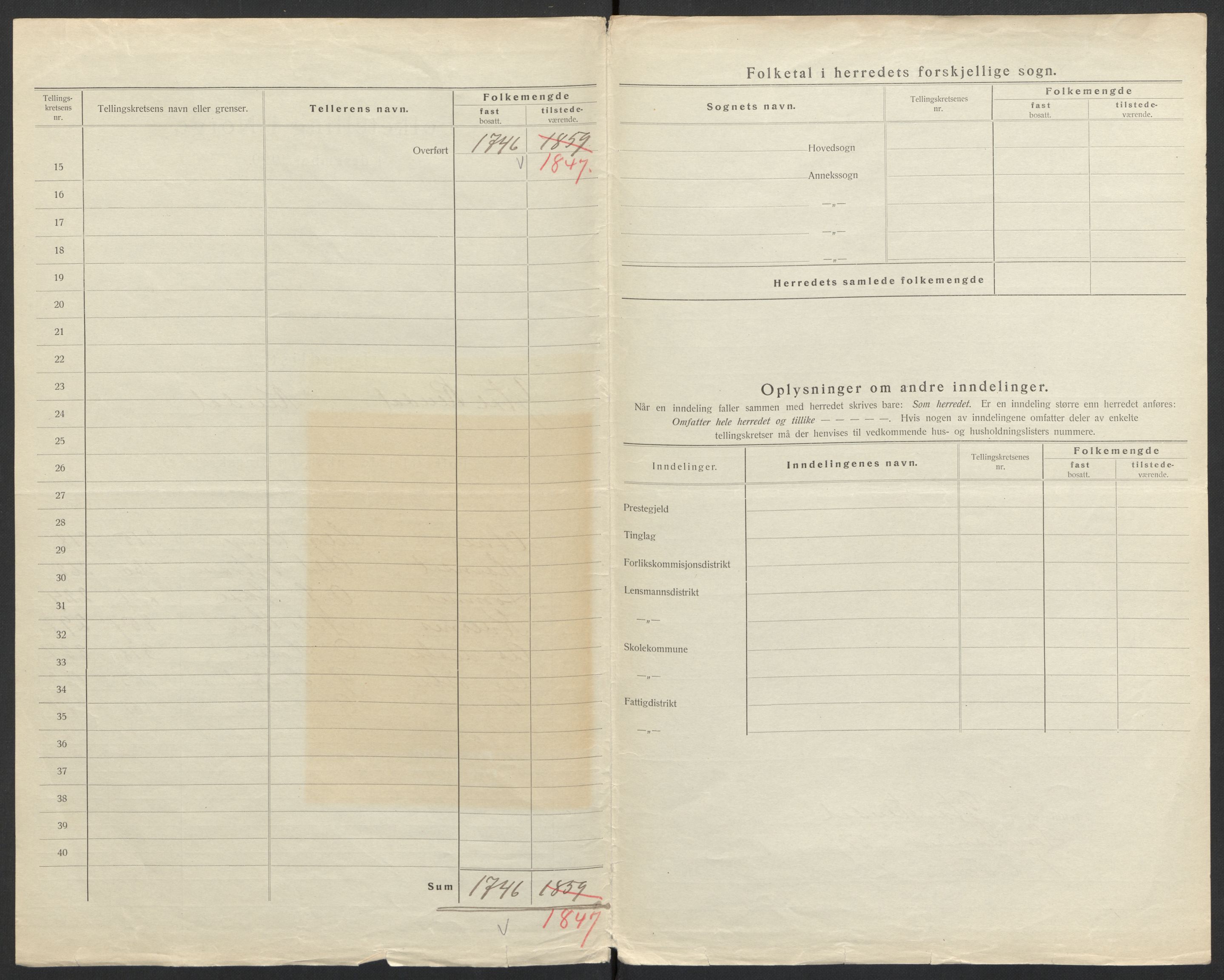 SAH, Folketelling 1920 for 0432 Ytre Rendal herred, 1920, s. 11