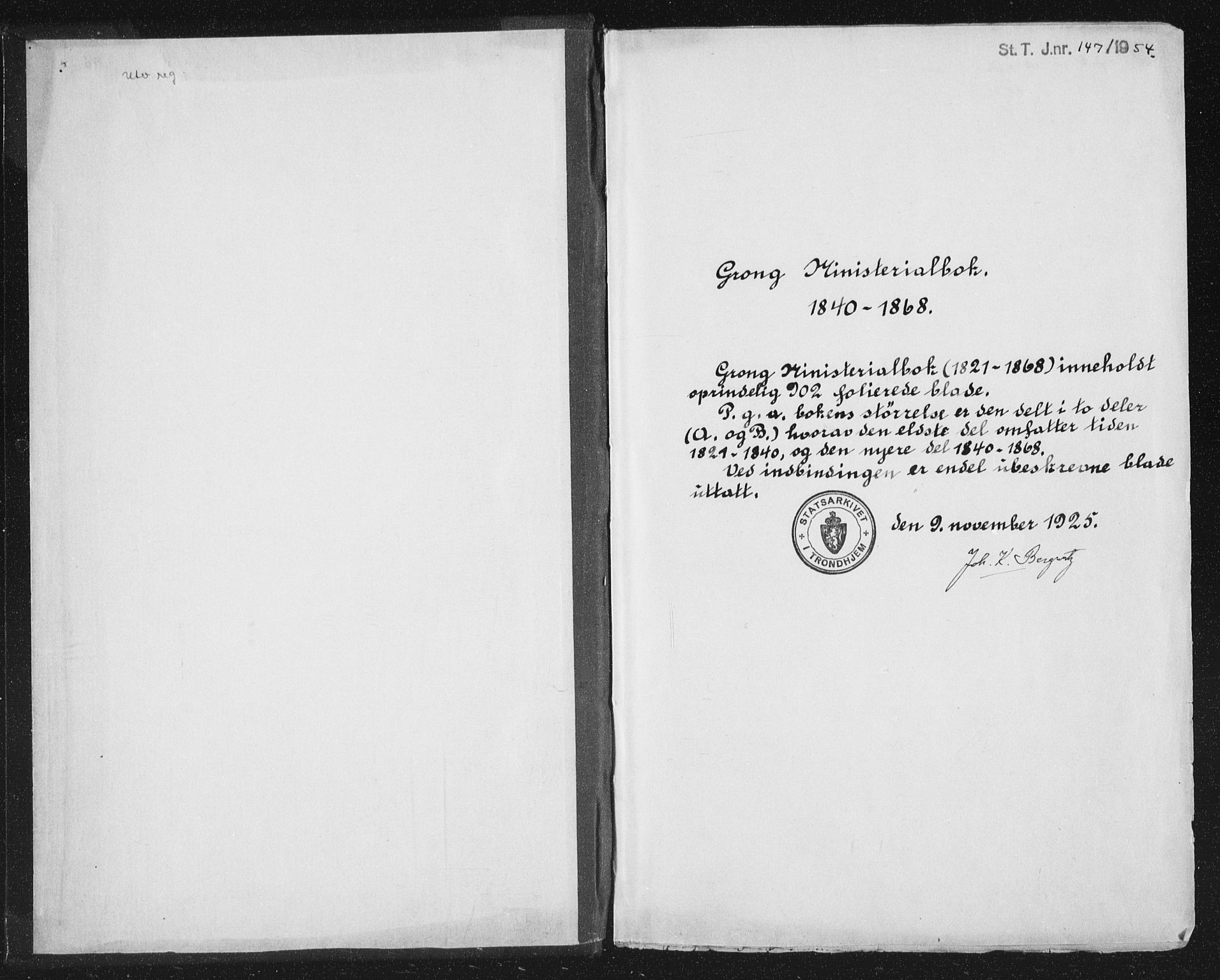 Ministerialprotokoller, klokkerbøker og fødselsregistre - Nord-Trøndelag, SAT/A-1458/758/L0513: Ministerialbok nr. 758A02 /2, 1839-1868