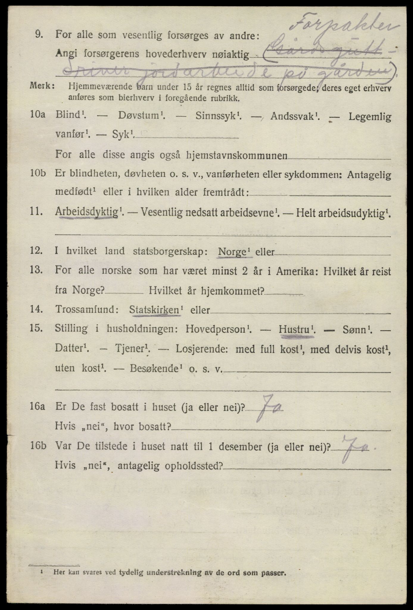 SAKO, Folketelling 1920 for 0725 Tjølling herred, 1920, s. 1552