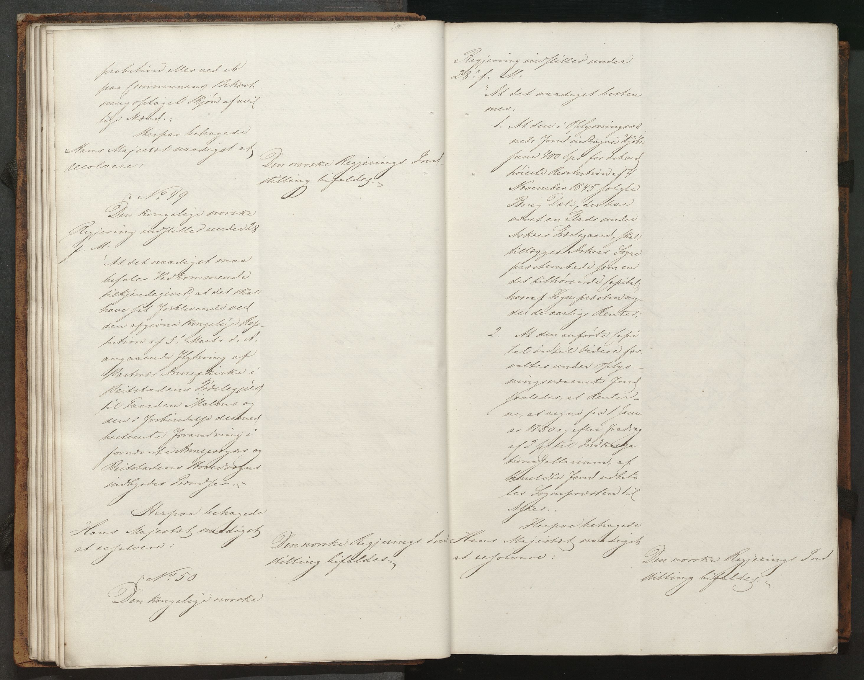 Statsrådssekretariatet, AV/RA-S-1001/A/Ab/L0073: Kgl. res. 1. halvår, 1851
