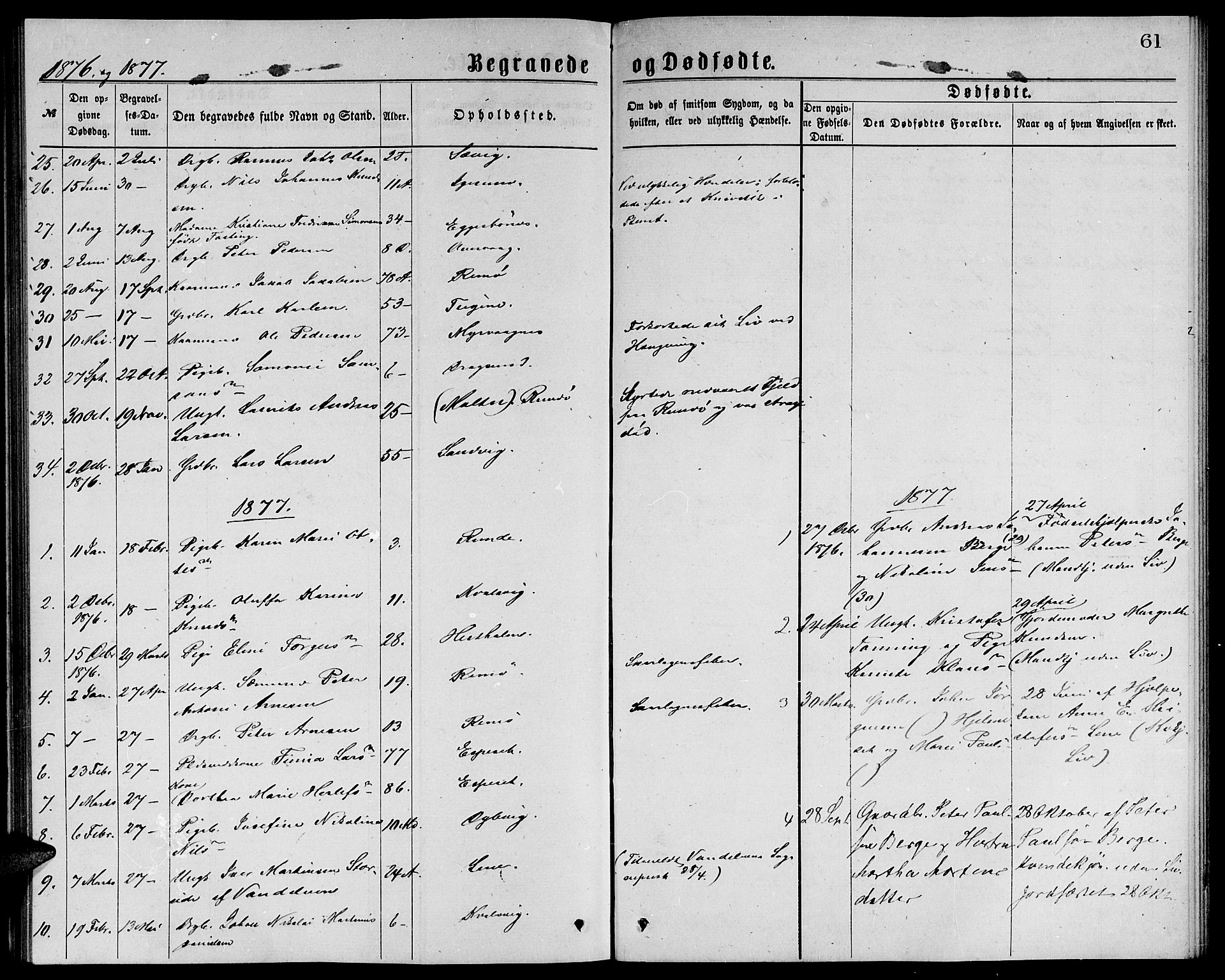 Ministerialprotokoller, klokkerbøker og fødselsregistre - Møre og Romsdal, SAT/A-1454/507/L0072: Ministerialbok nr. 507A07, 1869-1878, s. 61
