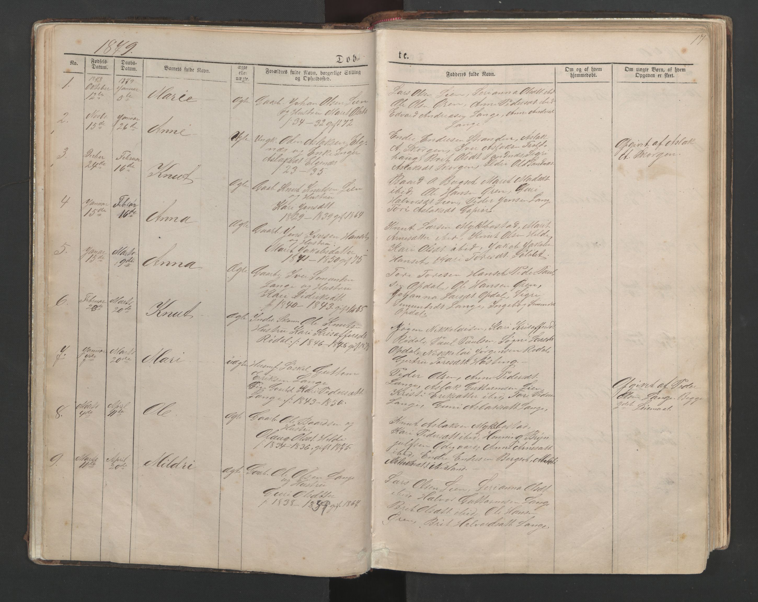 Ministerialprotokoller, klokkerbøker og fødselsregistre - Møre og Romsdal, AV/SAT-A-1454/554/L0645: Klokkerbok nr. 554C02, 1867-1946, s. 17