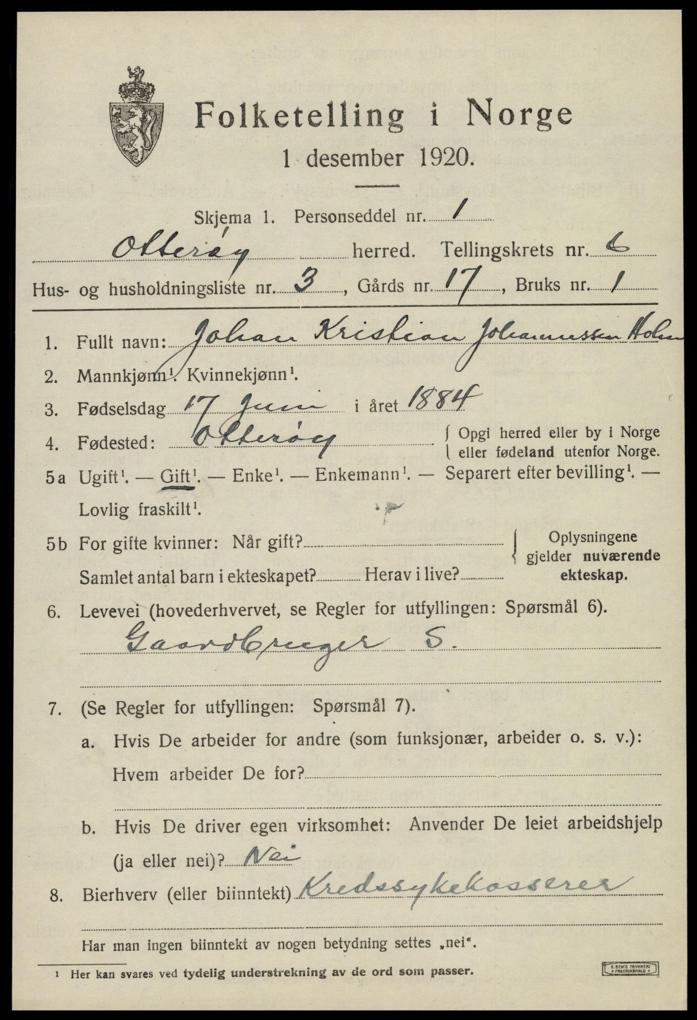 SAT, Folketelling 1920 for 1747 Otterøy herred, 1920, s. 2251