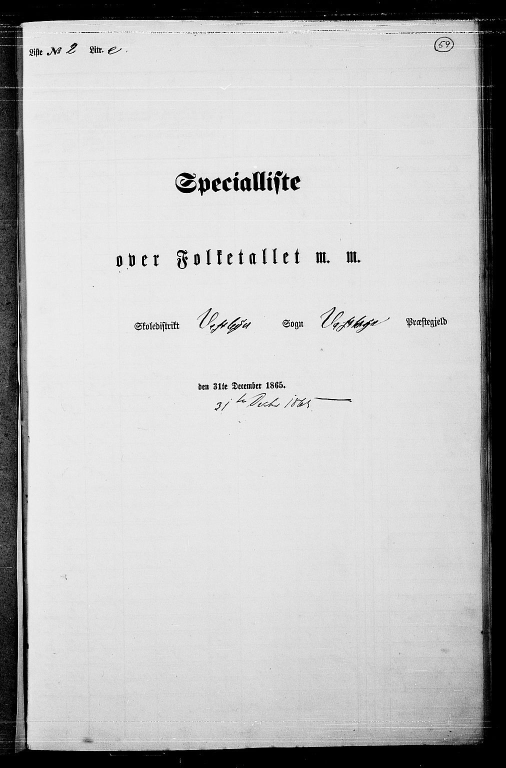 RA, Folketelling 1865 for 0211P Vestby prestegjeld, 1865, s. 56