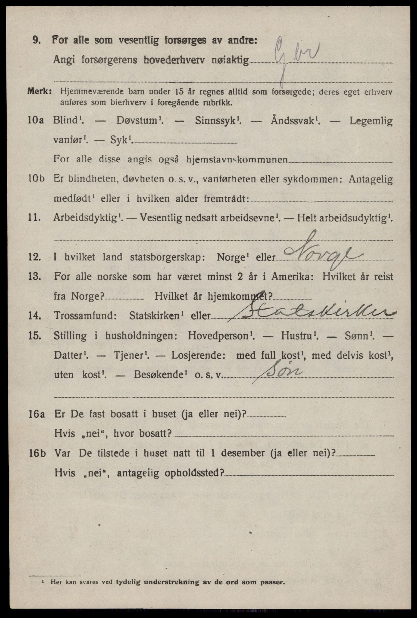 SAST, Folketelling 1920 for 1139 Nedstrand herred, 1920, s. 1196