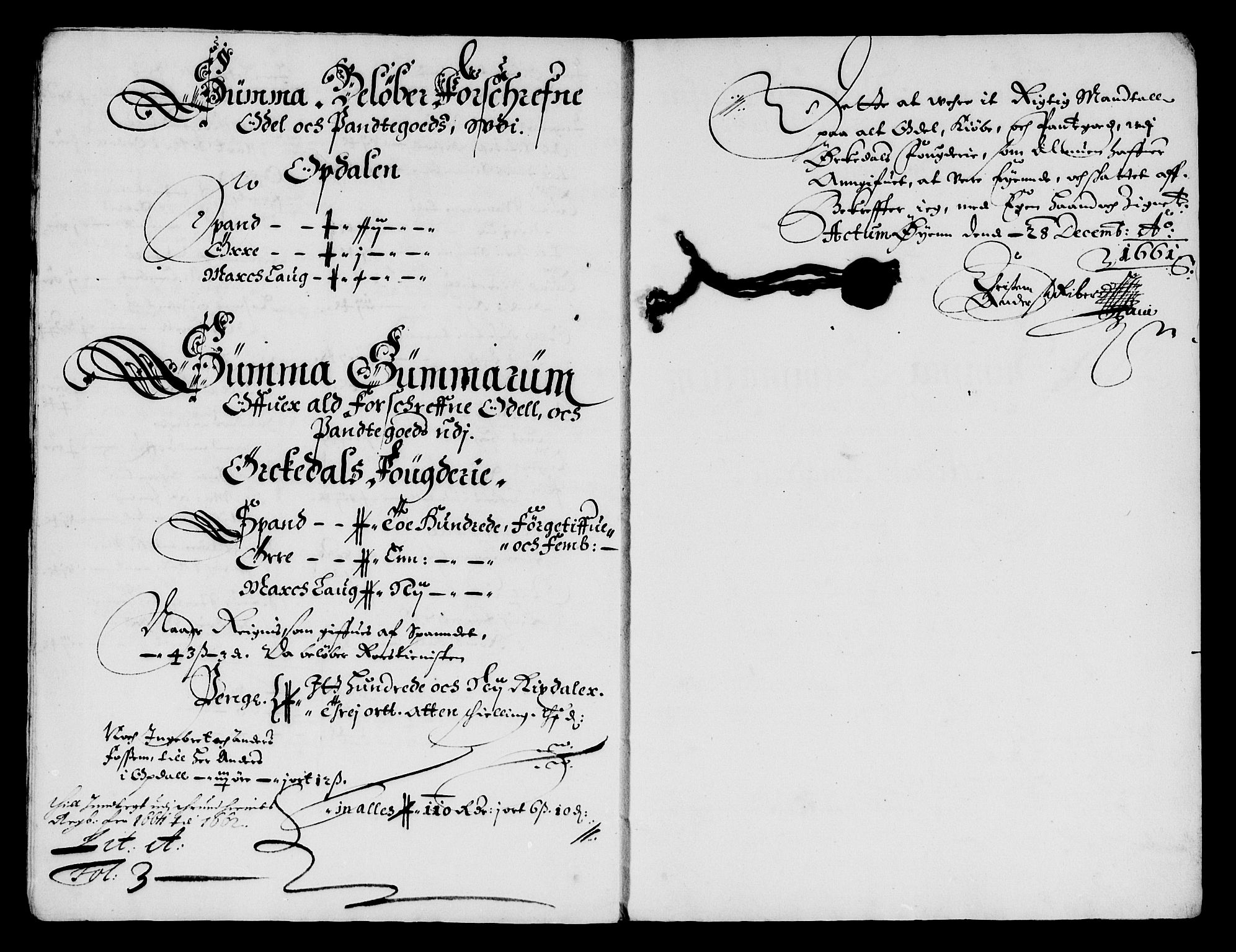 Rentekammeret inntil 1814, Reviderte regnskaper, Lensregnskaper, RA/EA-5023/R/Rb/Rbw/L0148: Trondheim len, 1661