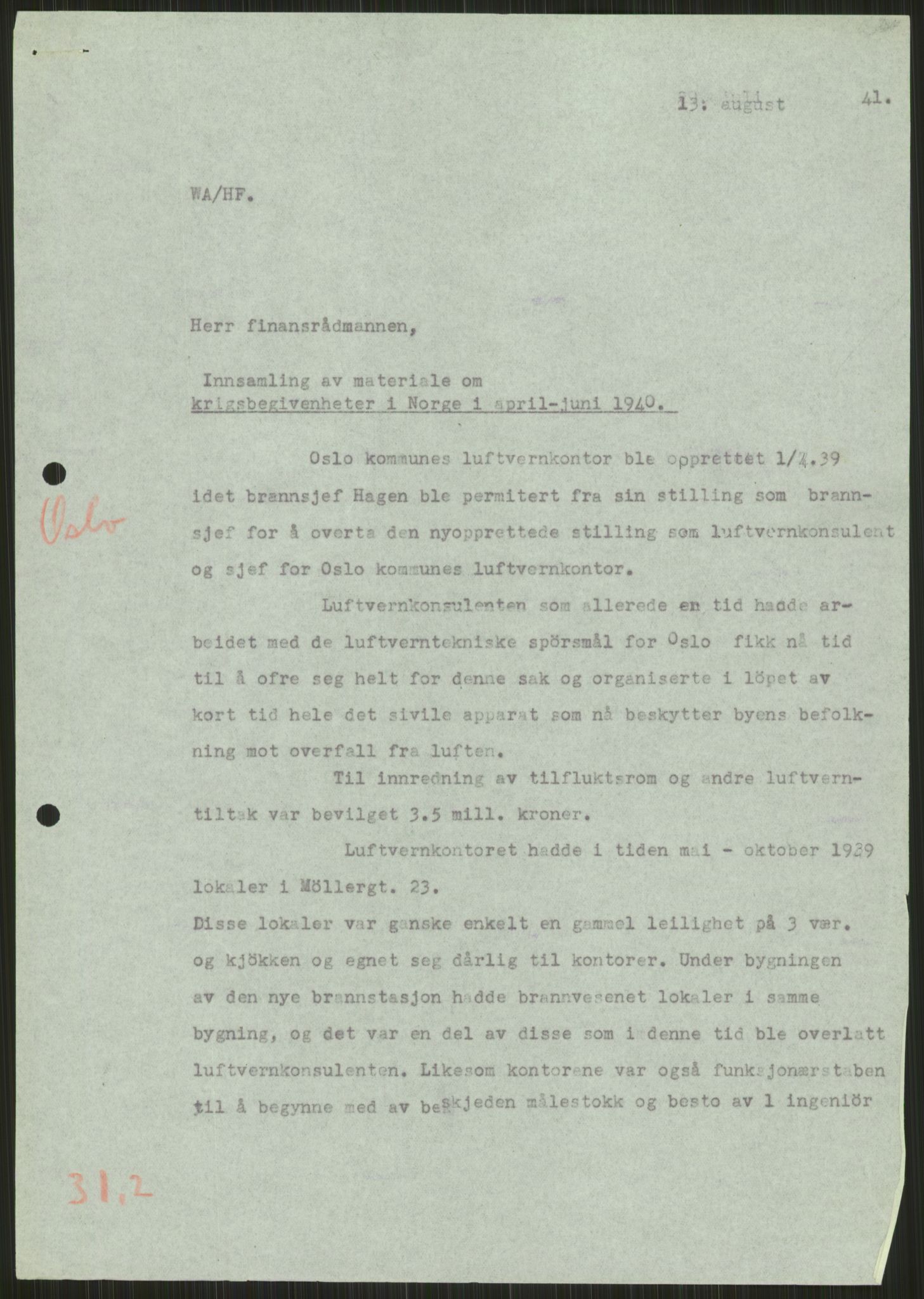 Forsvaret, Forsvarets krigshistoriske avdeling, AV/RA-RAFA-2017/Y/Ya/L0013: II-C-11-31 - Fylkesmenn.  Rapporter om krigsbegivenhetene 1940., 1940, s. 566