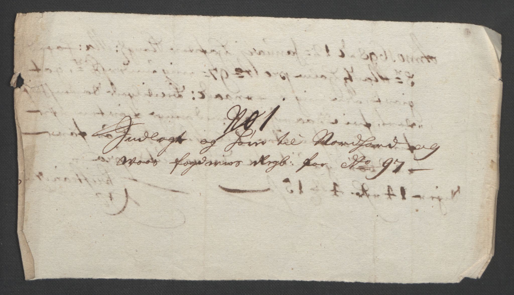 Rentekammeret inntil 1814, Reviderte regnskaper, Fogderegnskap, AV/RA-EA-4092/R51/L3183: Fogderegnskap Nordhordland og Voss, 1695-1697, s. 454