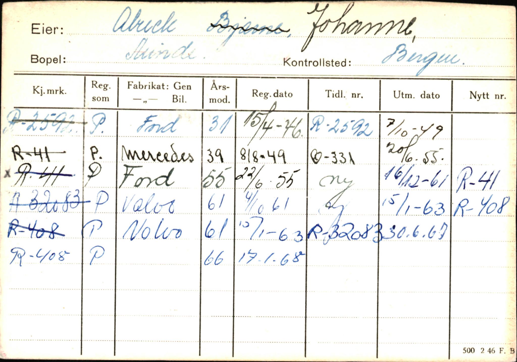 Statens vegvesen, Hordaland vegkontor, AV/SAB-A-5201/2/Ha/L0001: R-eierkort A, 1920-1971, s. 568