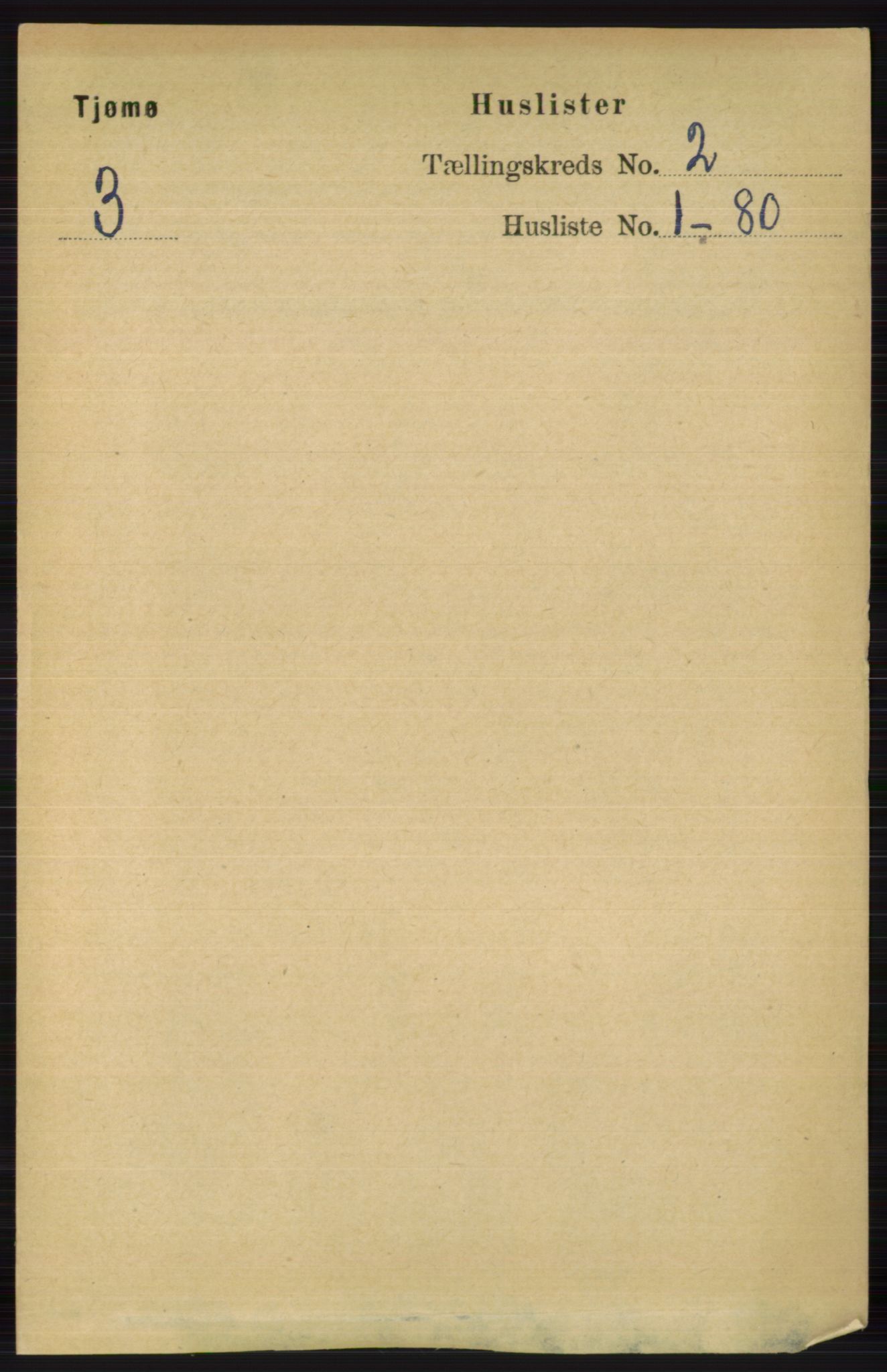 RA, Folketelling 1891 for 0723 Tjøme herred, 1891, s. 284