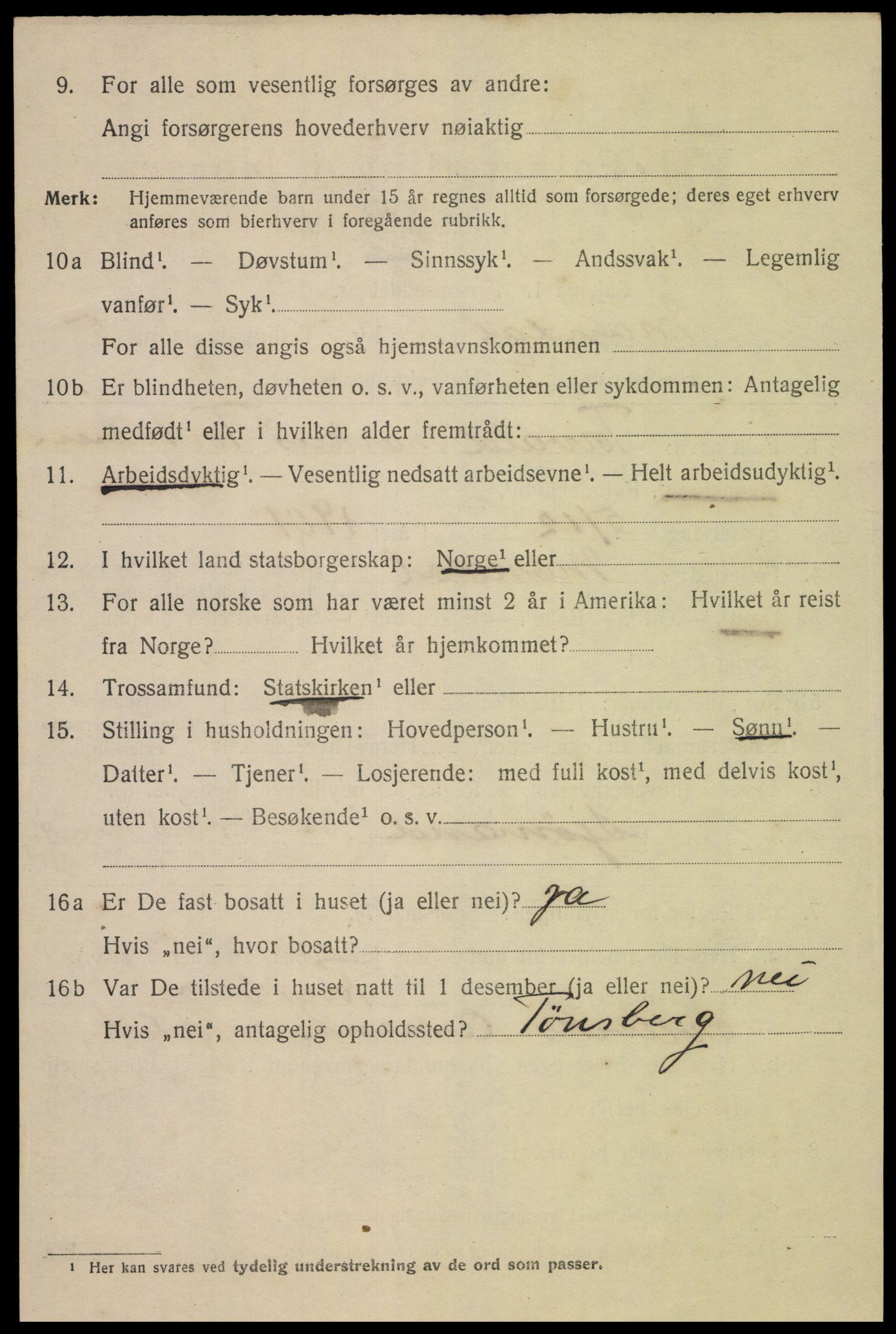 SAK, Folketelling 1920 for 1002 Mandal ladested, 1920, s. 8230